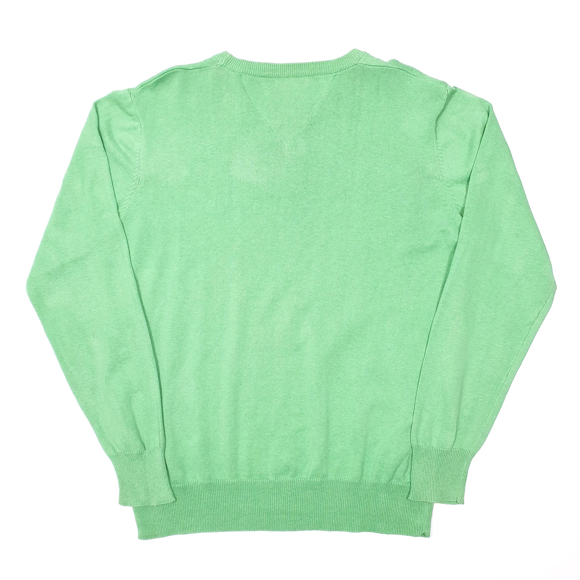 Mens Green Tommy Hilfiger Knit Crewneck Jumper