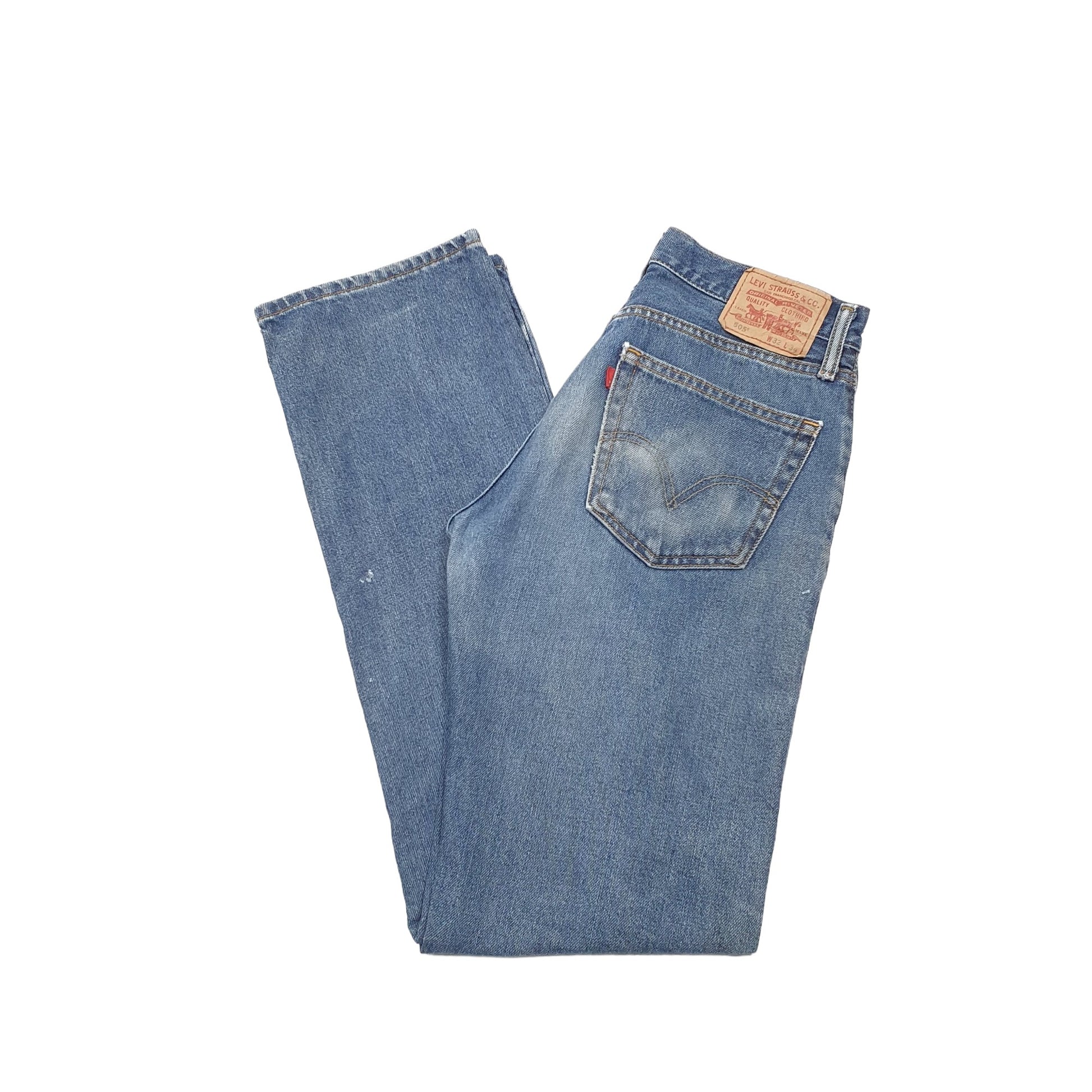 Levis 505 Regular Fit Jeans W32 L34 Blue