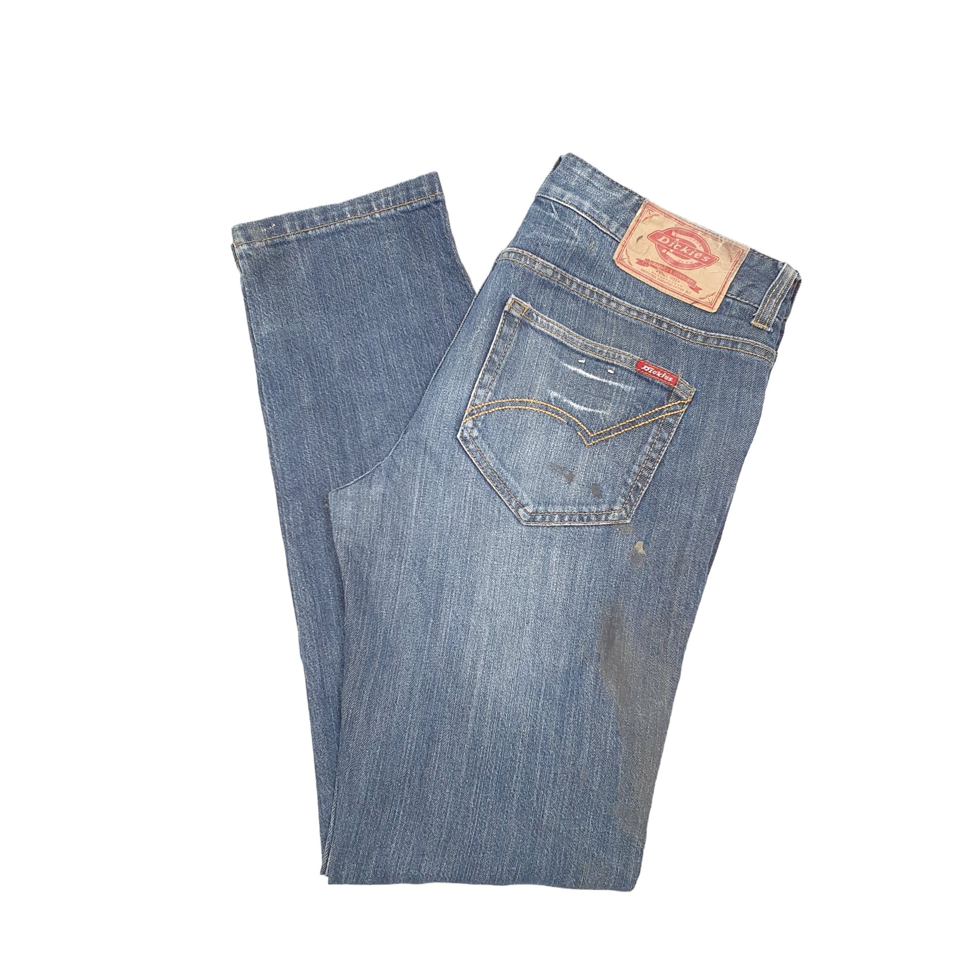 Mens Blue Dickies Tapered Casual JeansW34 L32