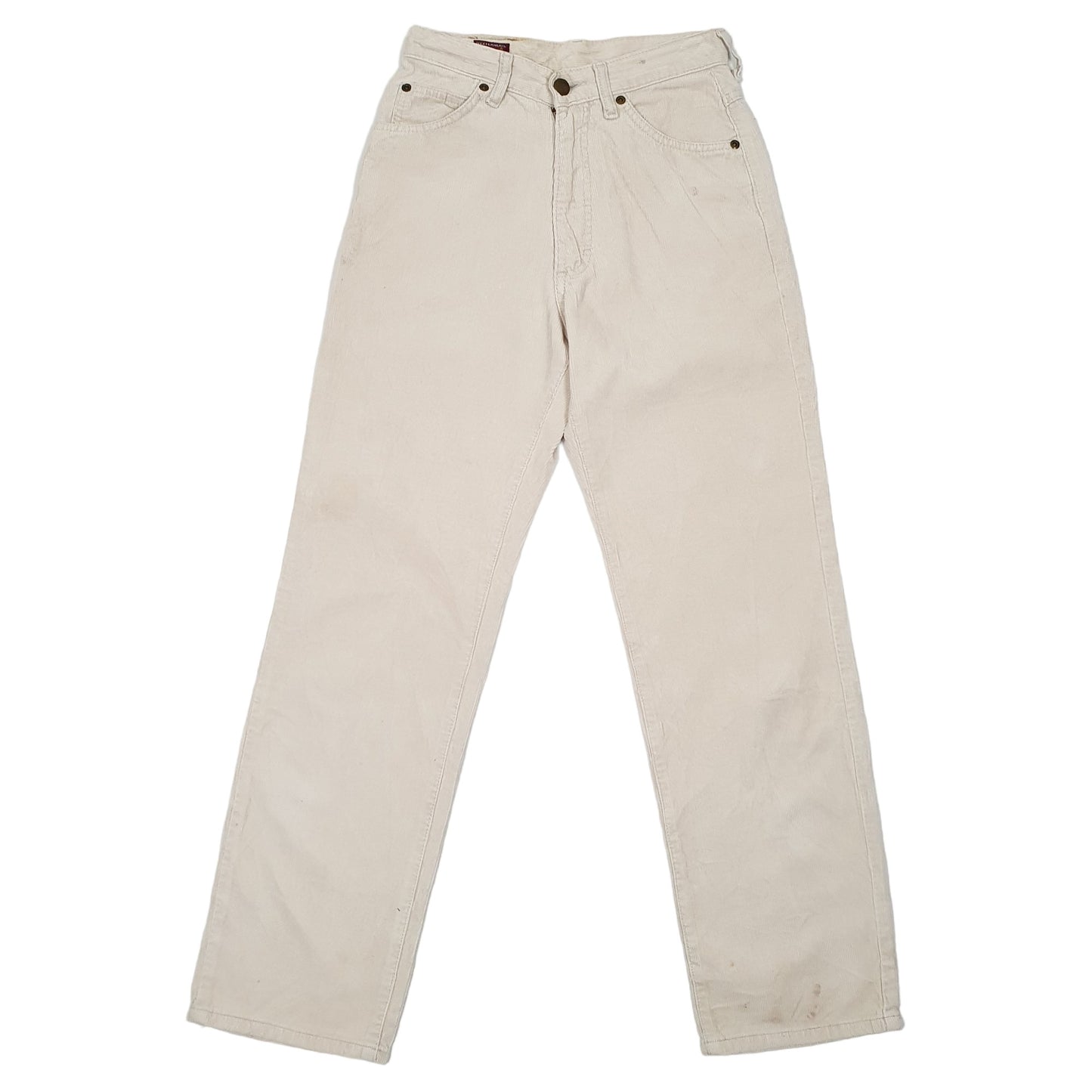 Womens Cream Lee Miss Riders Western Corduroy Trousers