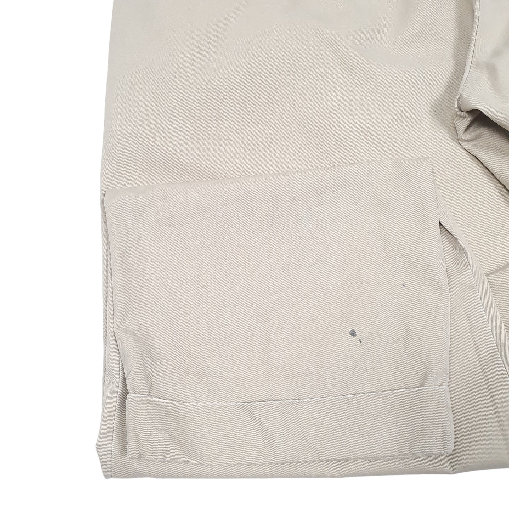 Mens Beige Polo Ralph Lauren Hammond Pant Double Pleated Vintage Polo Chino Trousers