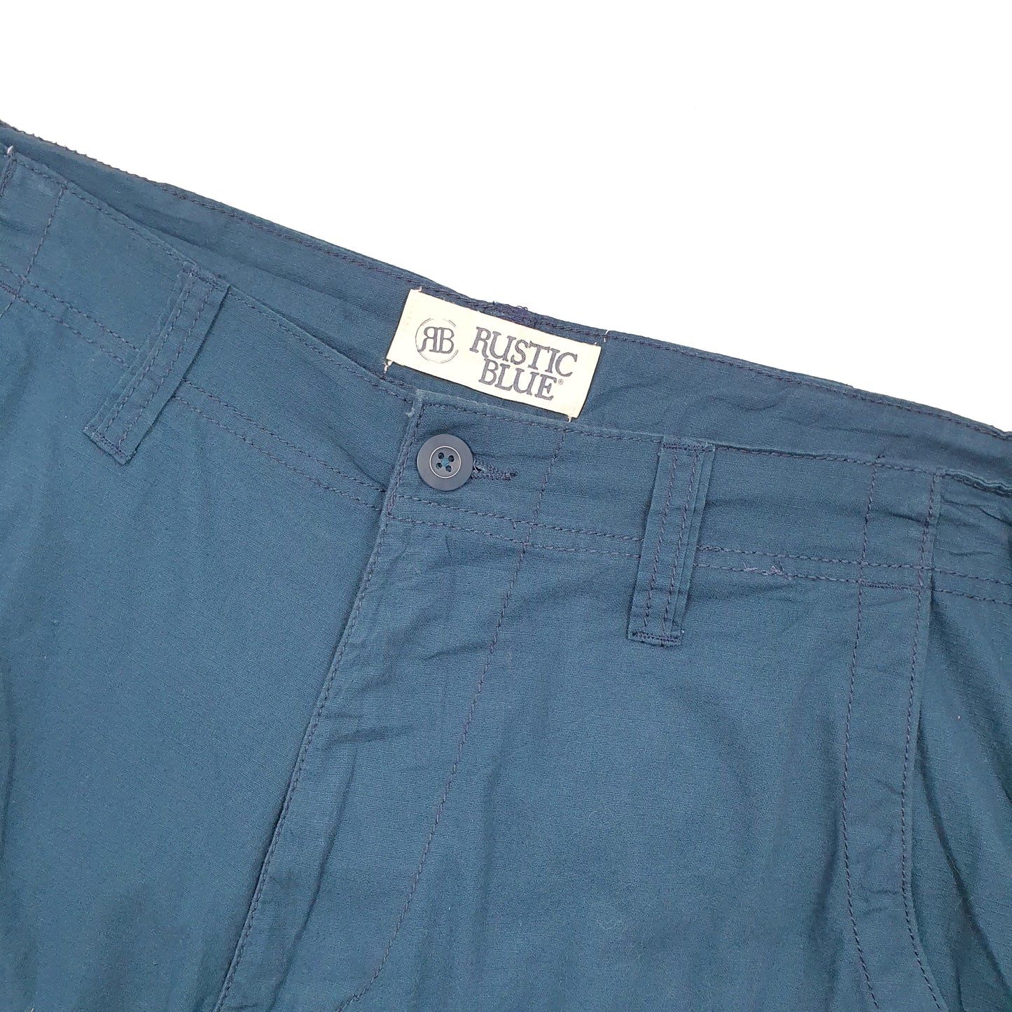 Rustic Blue Combat Blue Cargo Workwear Shorts W36