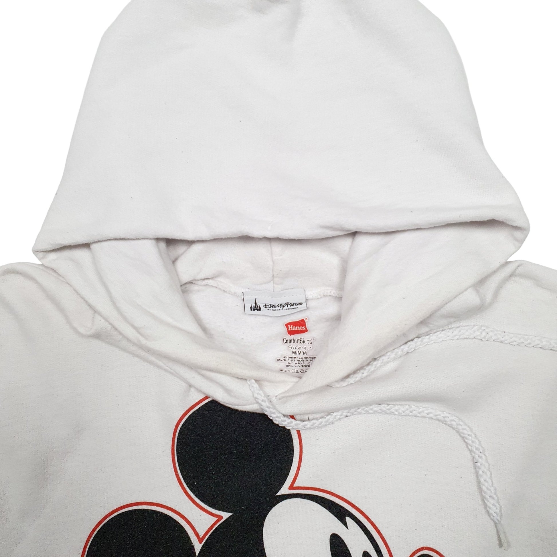Mens White Disney Mickley Mouse Disney Hoodie Jumper