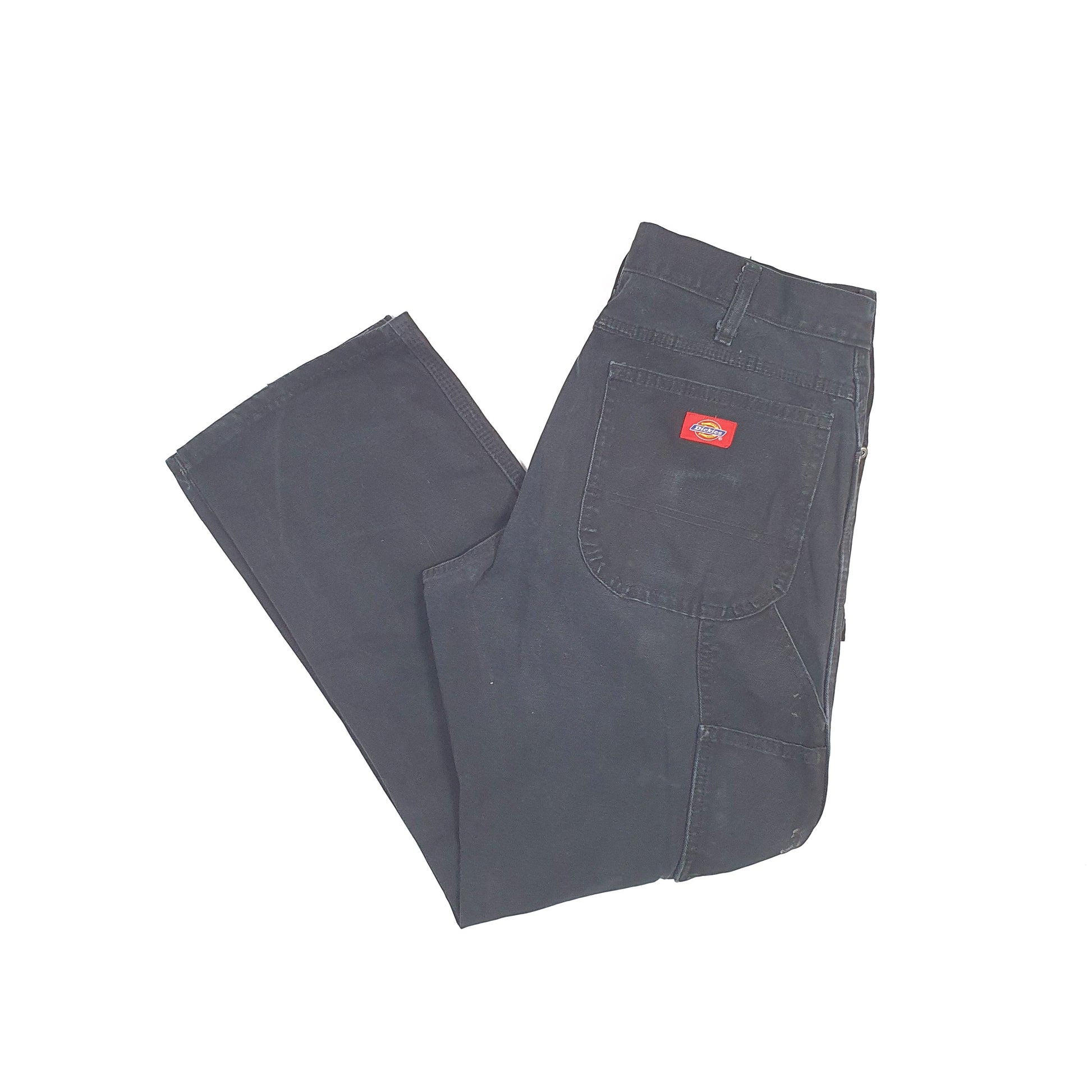 Mens Dickies Black Carpenter Trousers W32 L30 Black