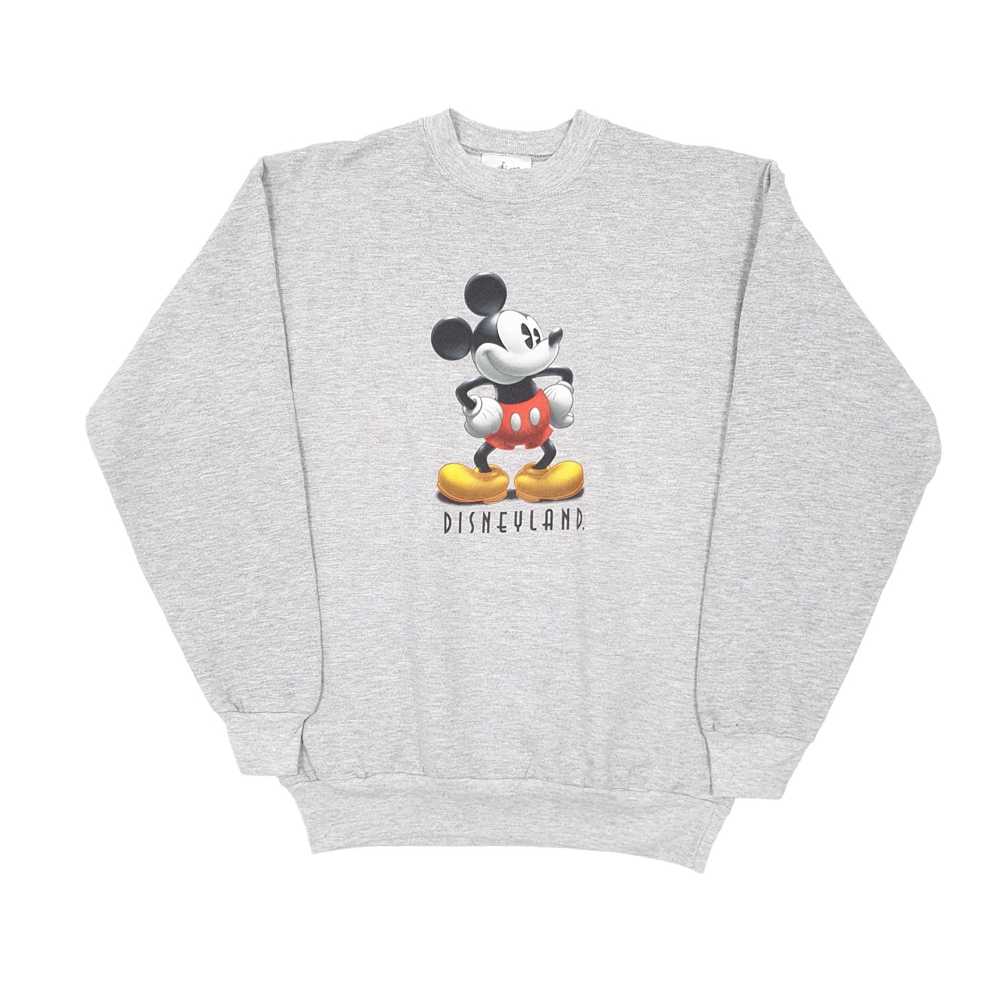 Mens Grey Disney Mickey Mouse Crewneck Jumper