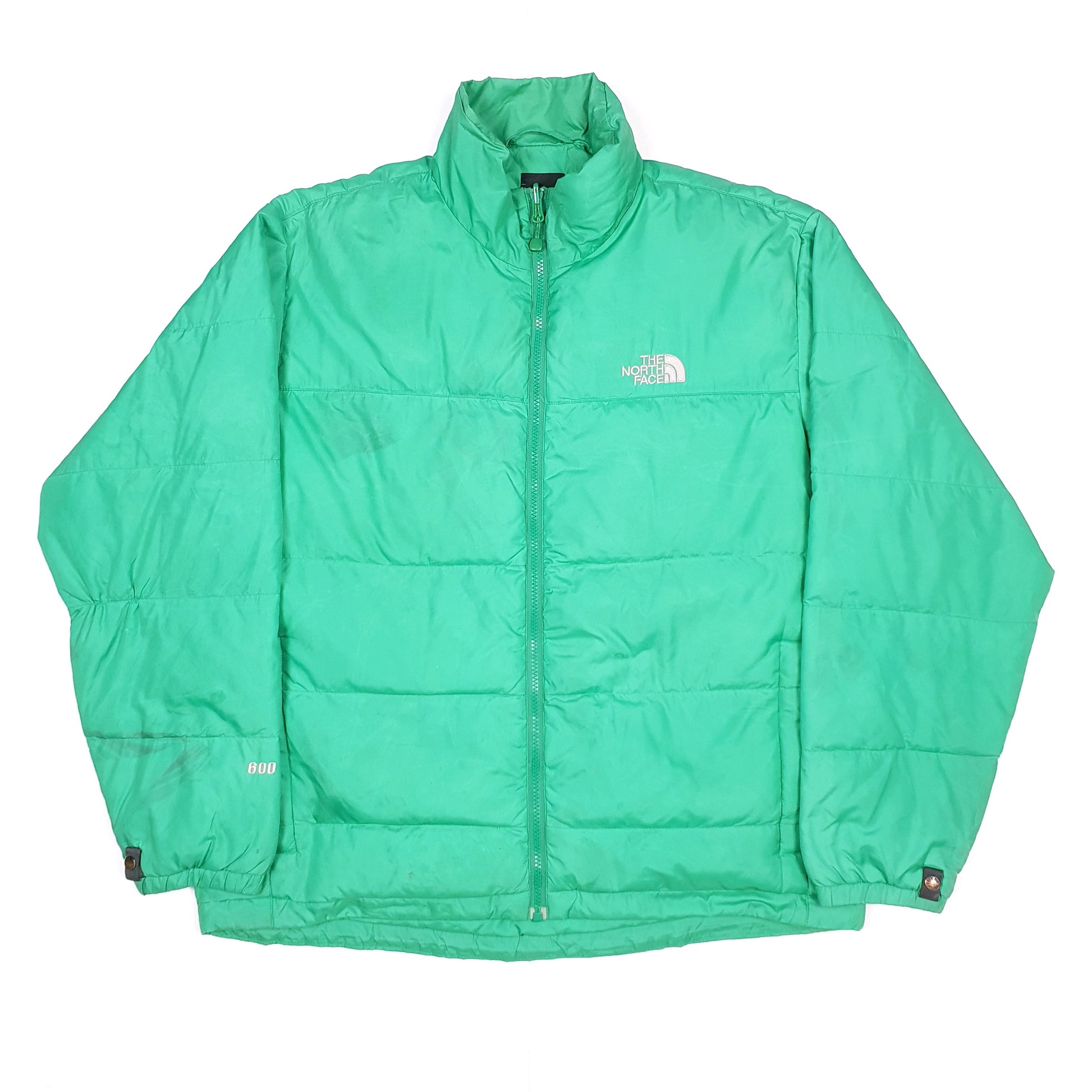 Green The North Face Puffer Jacket Coat