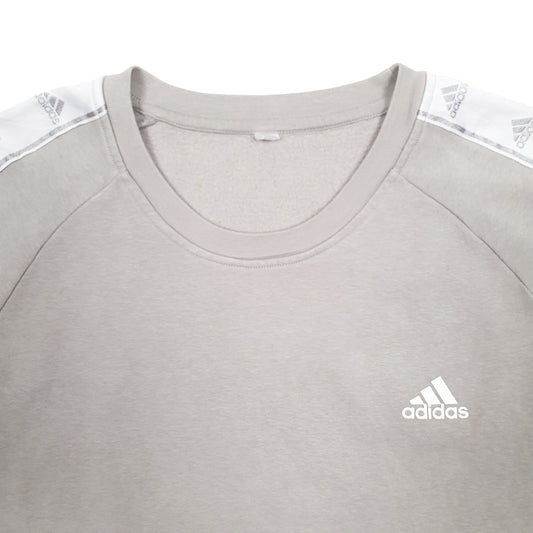 Womens Grey Adidas  Crewneck Jumper