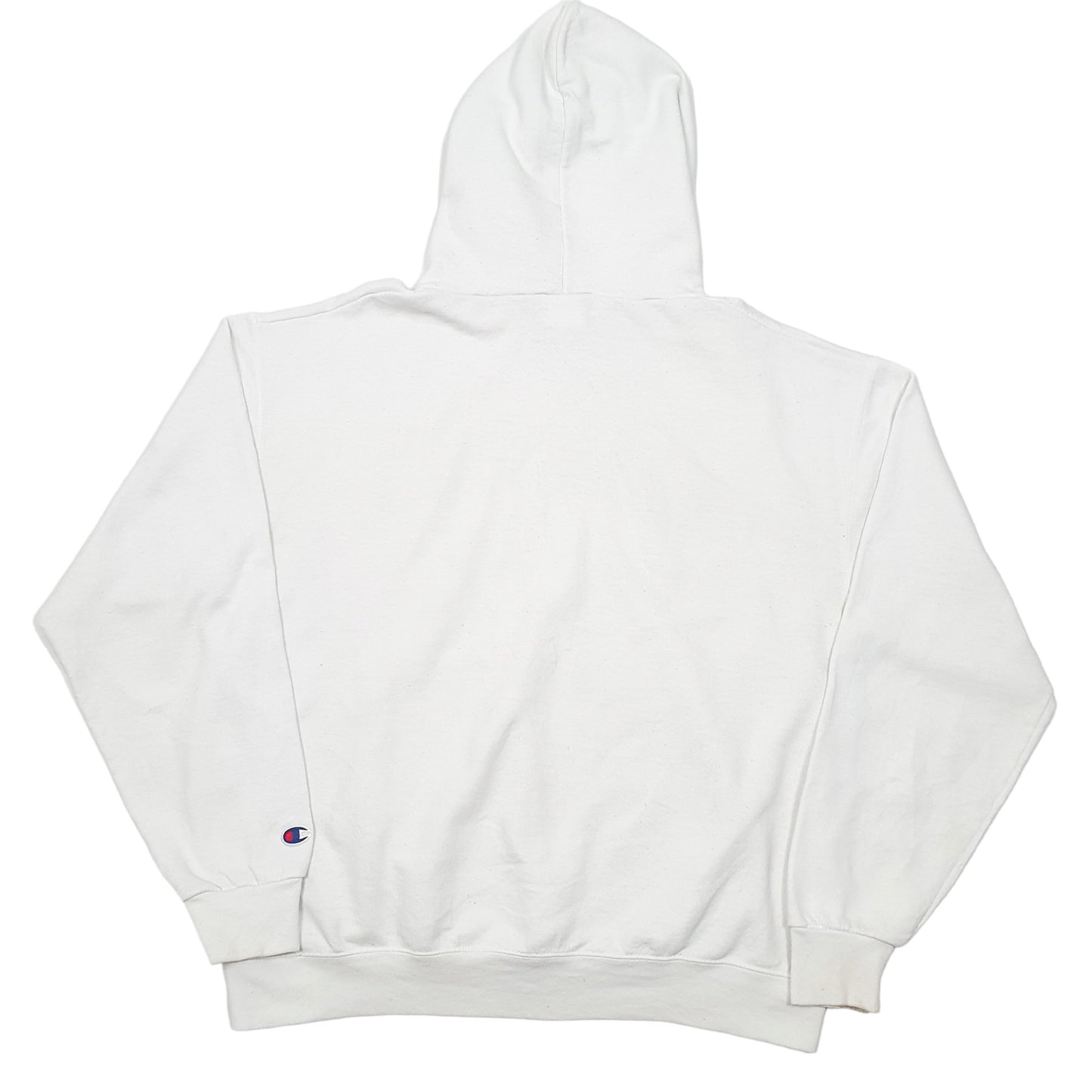 Mens White Champion UWEC University Of Wisconsin Eau Claire Hoodie Jumper