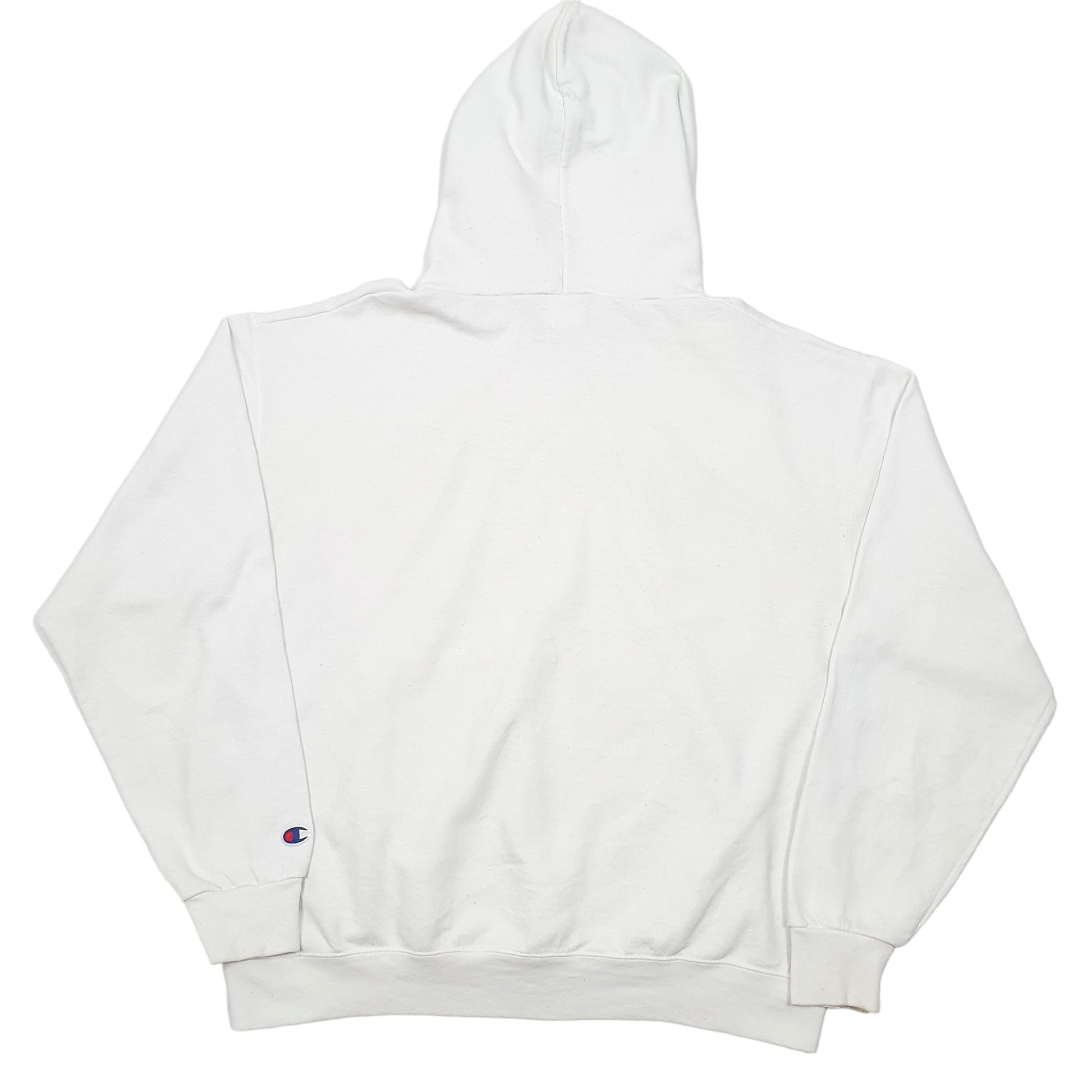 Mens White Champion UWEC University Of Wisconsin Eau Claire Hoodie Jumper