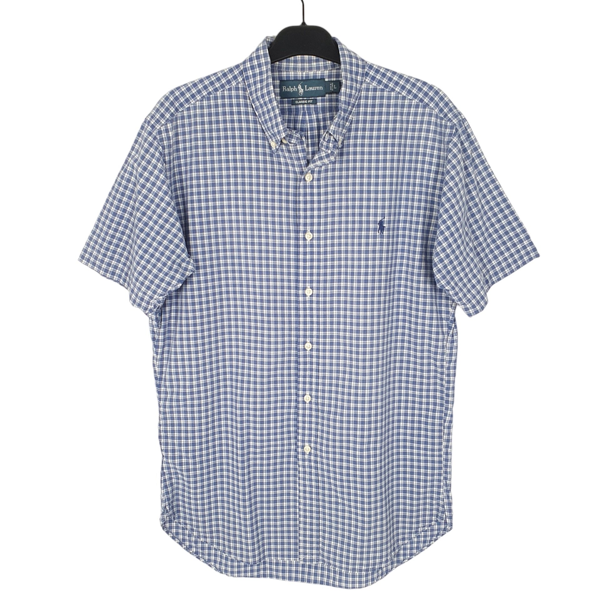 Ralph Lauren Short Sleeve Classic Fit Check Shirt Blue