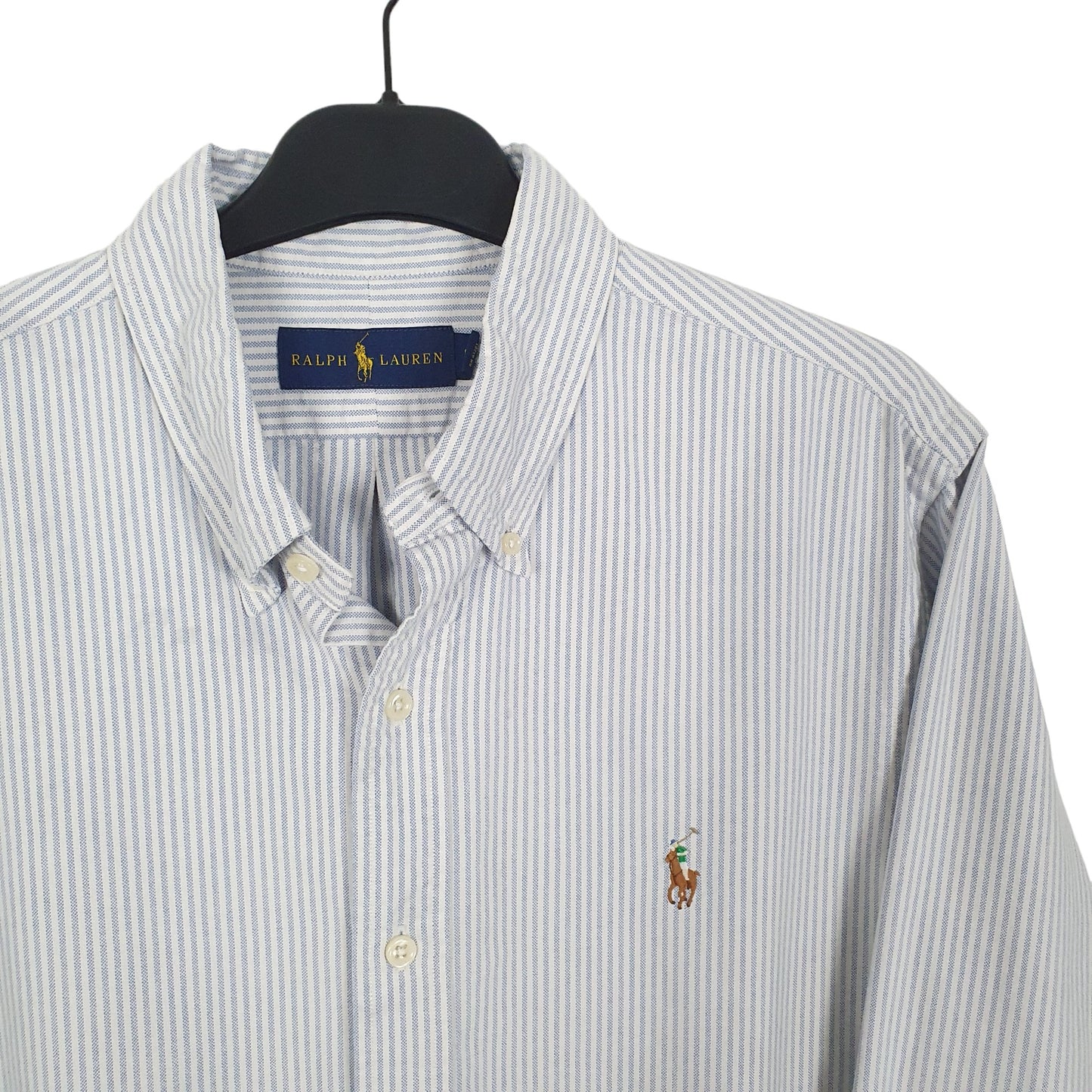 Ralph Lauren Long Sleeve Regular Fit Striped Shirt Blue