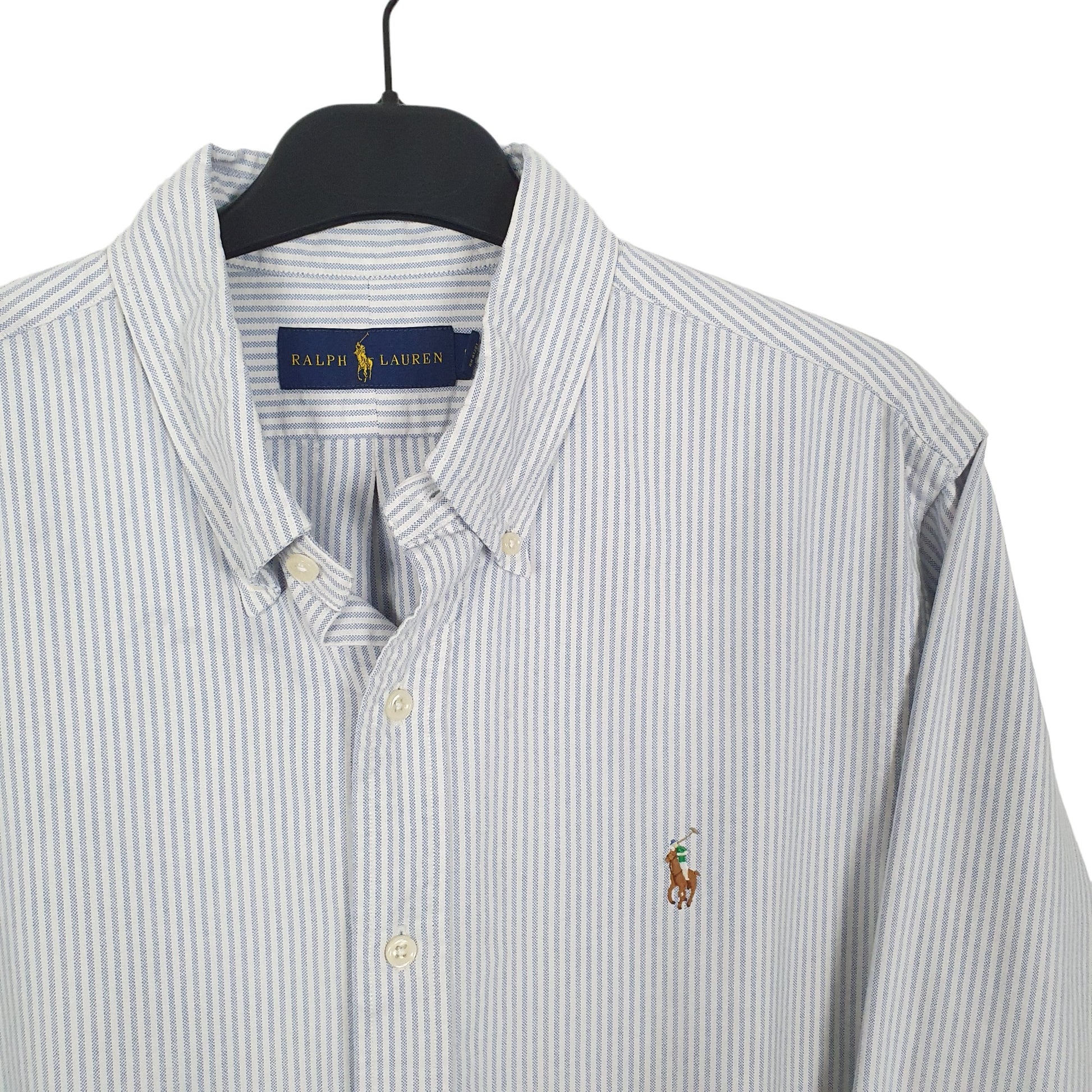 Ralph Lauren Long Sleeve Regular Fit Striped Shirt Blue