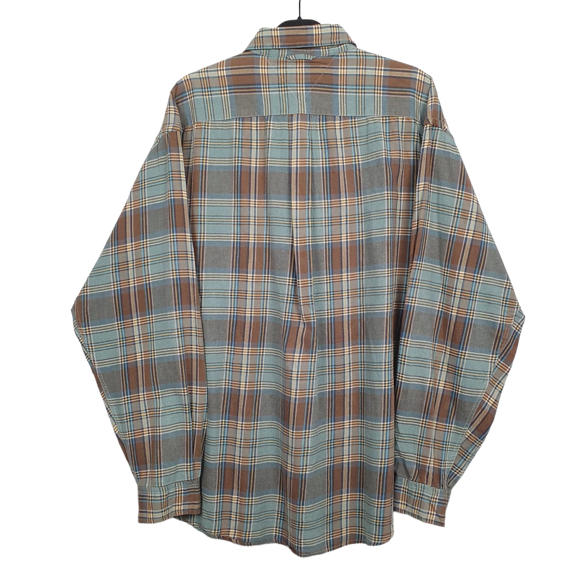 Tommy Hilfiger Long Sleeve Regular Fit Check Shirt Green