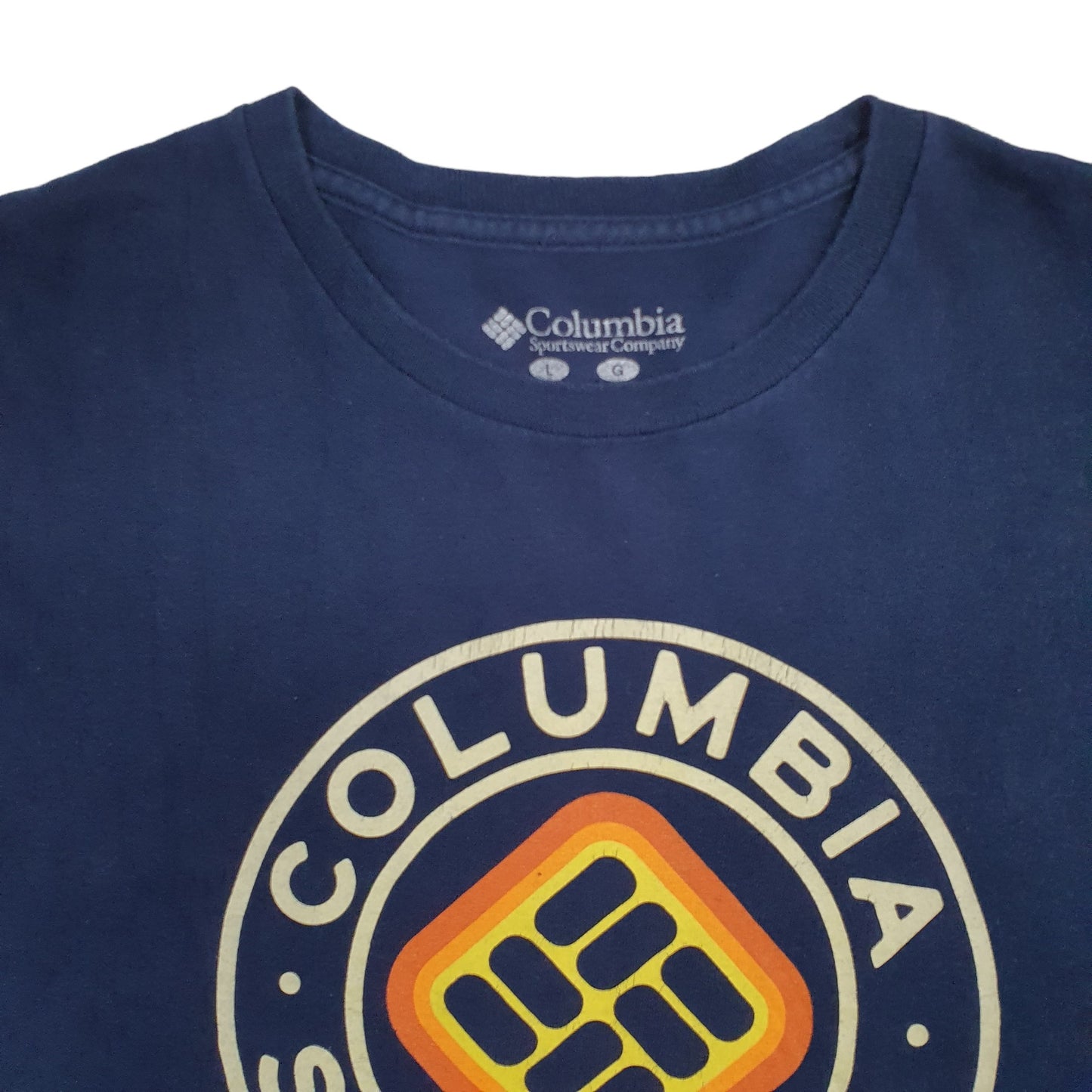 Mens Blue Columbia Sportswear  Long Sleeve T Shirt