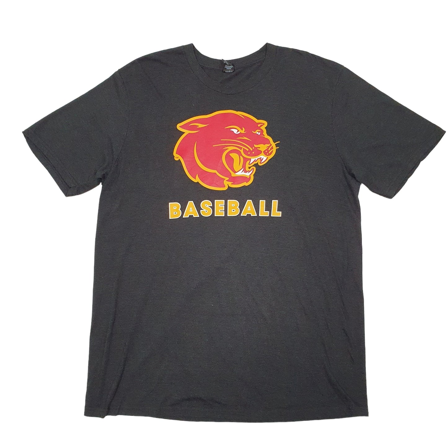 District Made Panthers Baseball Short Sleeve T Shirt Grey