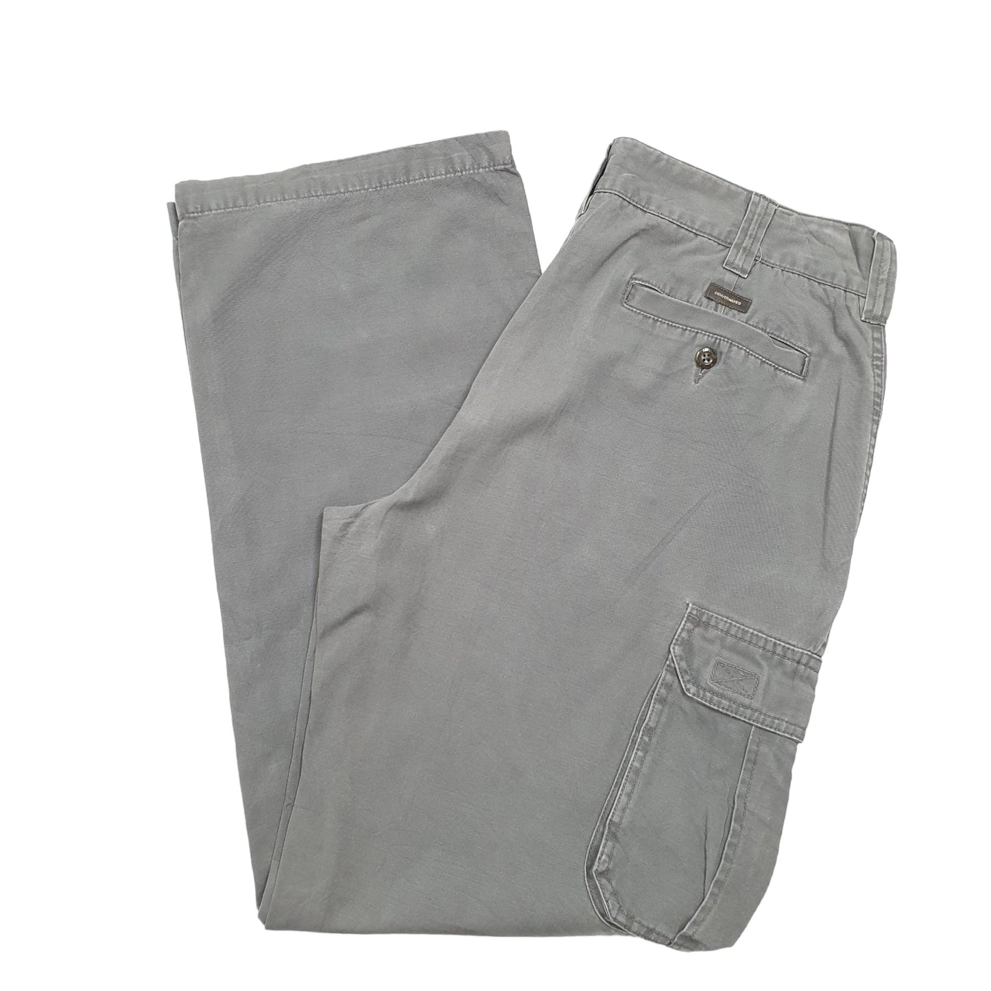 Mens Grey Denver Hayes Combat Pants Cargo Trousers