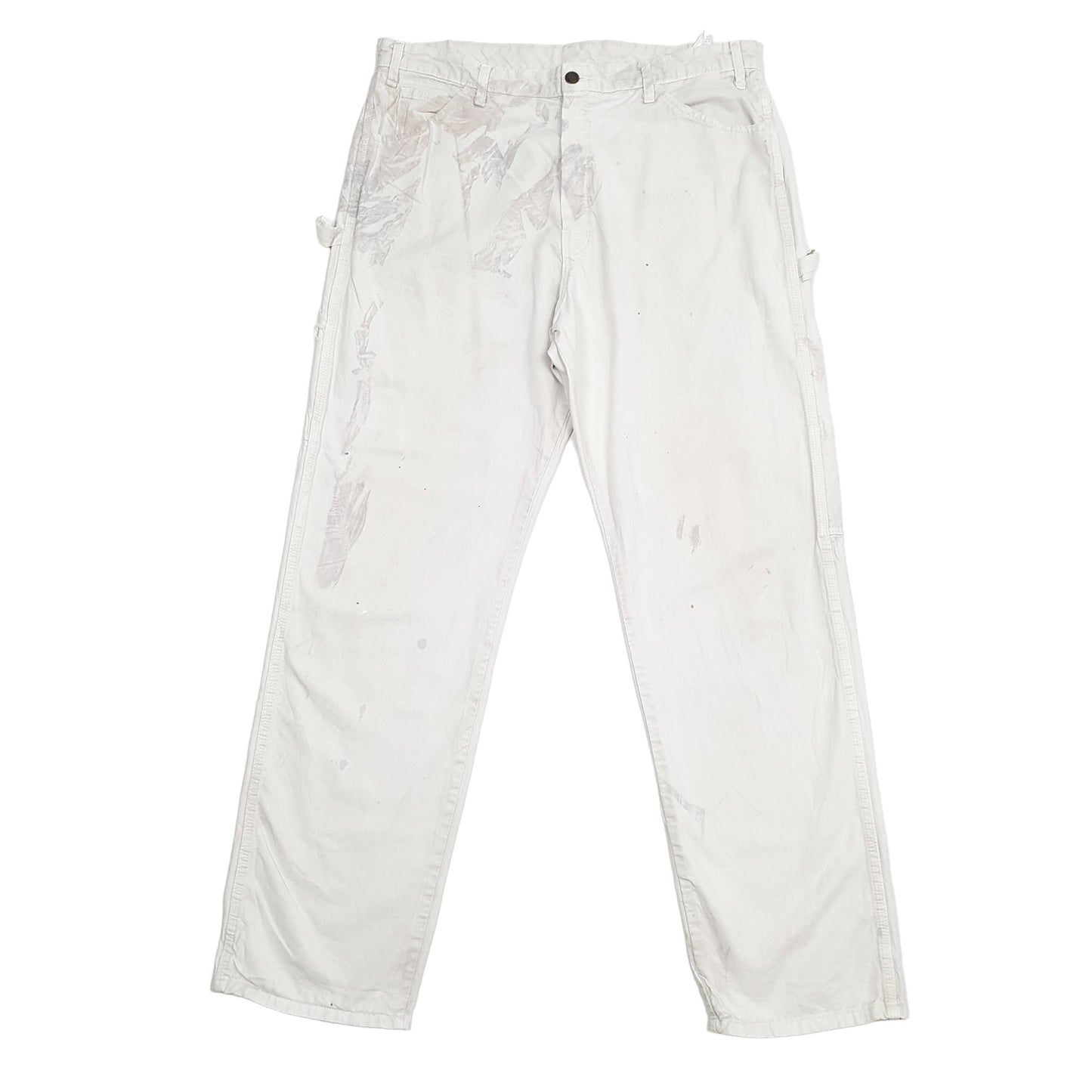 Mens White Dickies  Carpenter Trousers