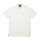 Mens Cream Tommy Hilfiger  Short Sleeve Polo Shirt