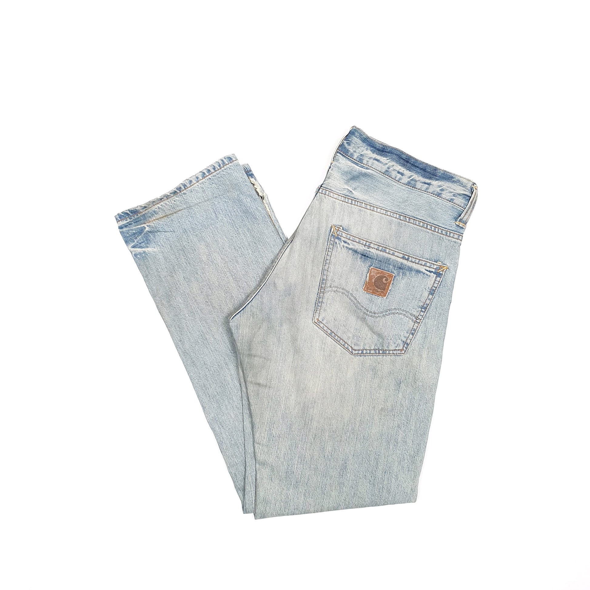 Carhartt Casual Straight Fit Bronco Jeans W34 L32 Blue