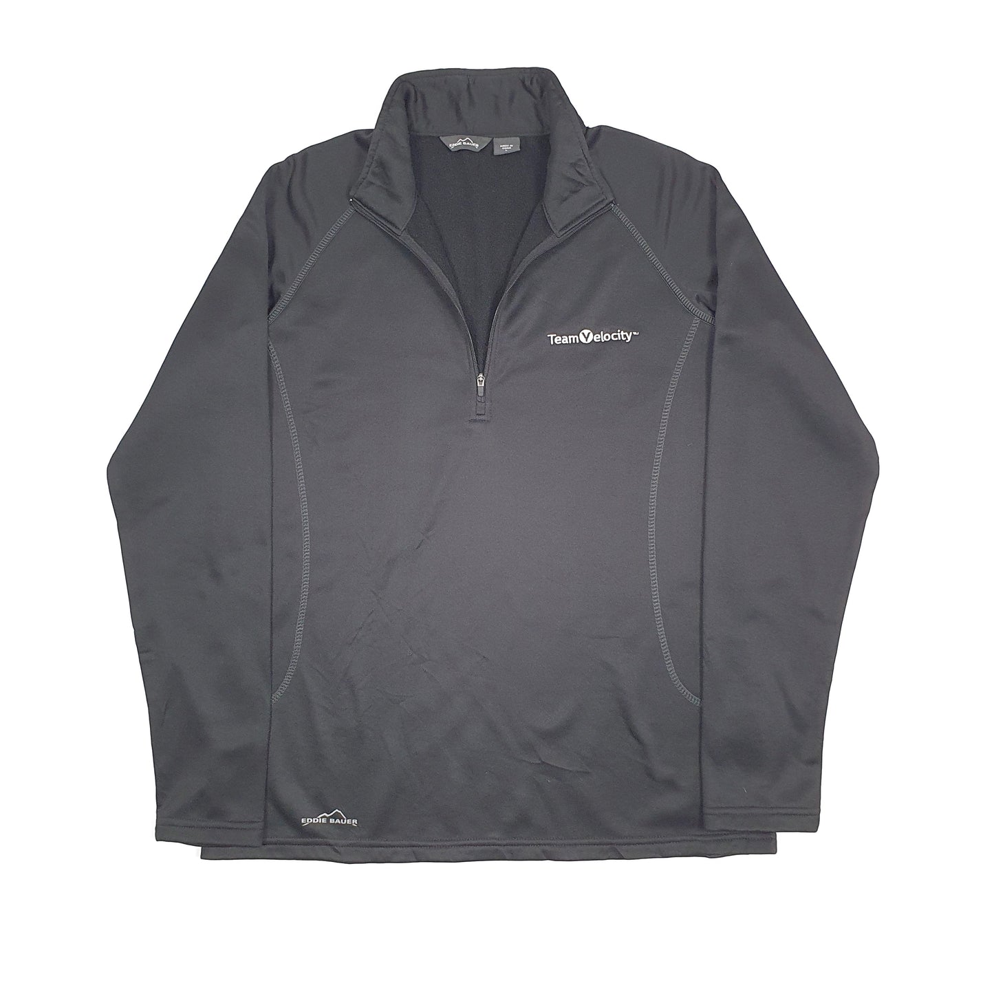 Eddie Bauer Activewear Quarter Zip M Black