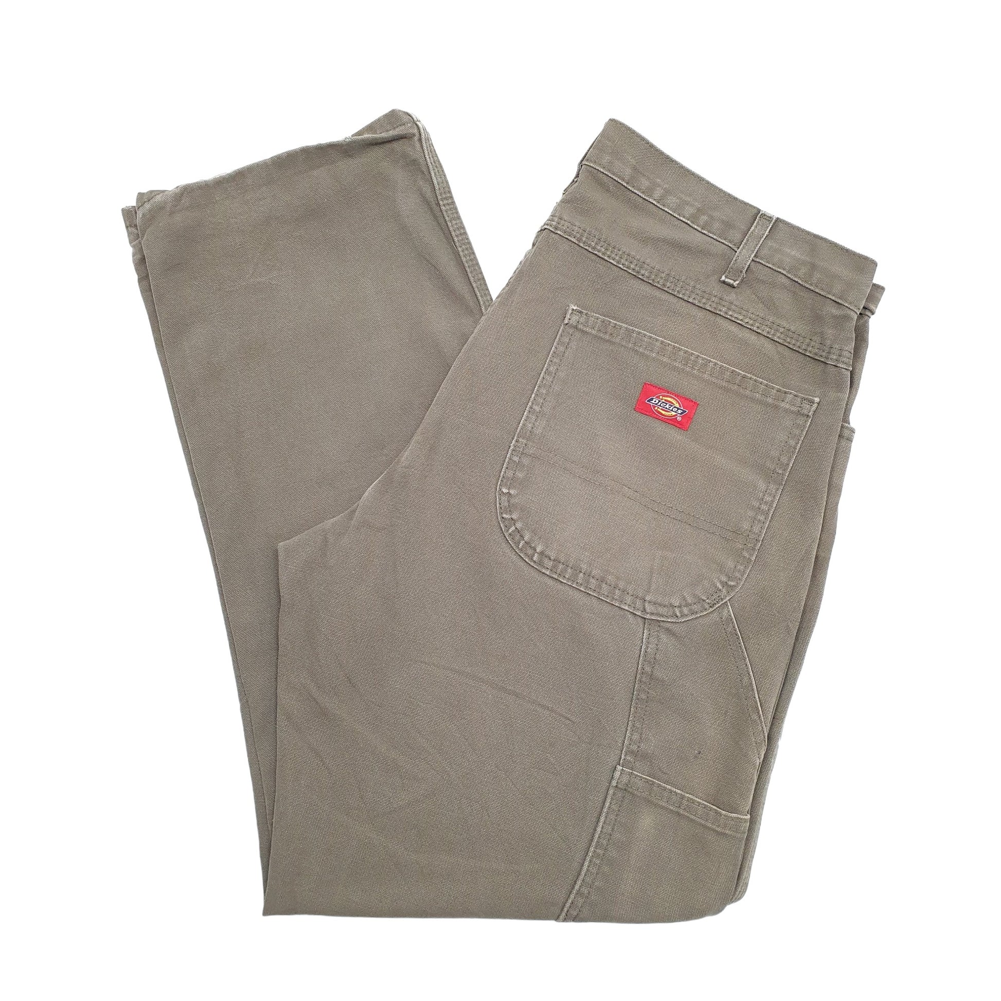 Mens Khaki Dickies  Carpenter Trousers