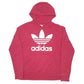 Womens Burgundy Adidas  Hoodie Jumper