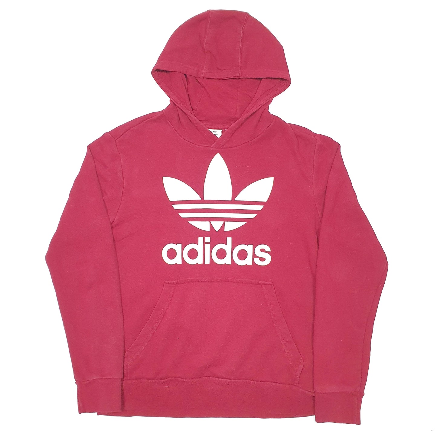 Womens Burgundy Adidas  Hoodie Jumper