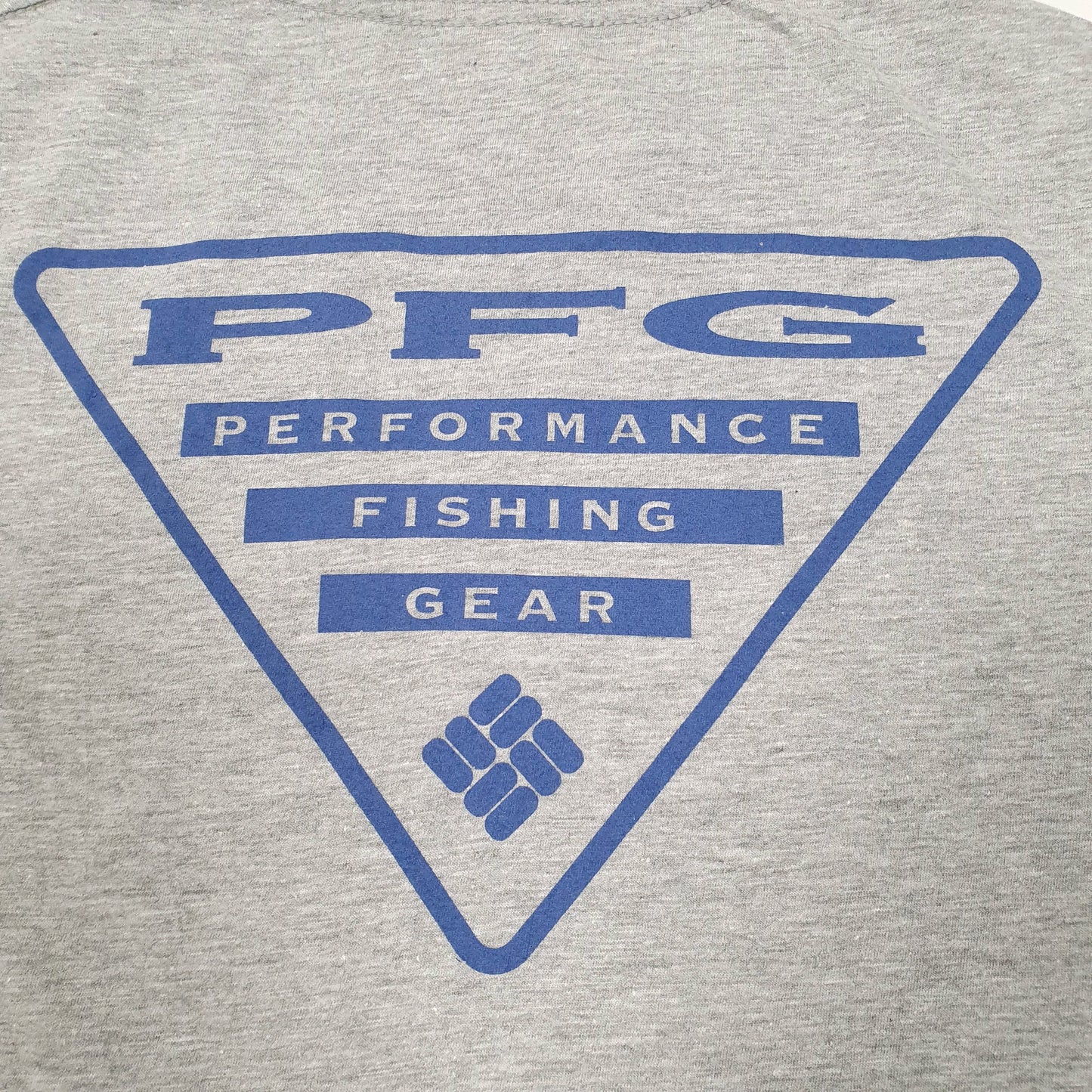 Mens Grey Columbia Sportswear Performance Fishing Gear PFG Short Sleeve T Shirt