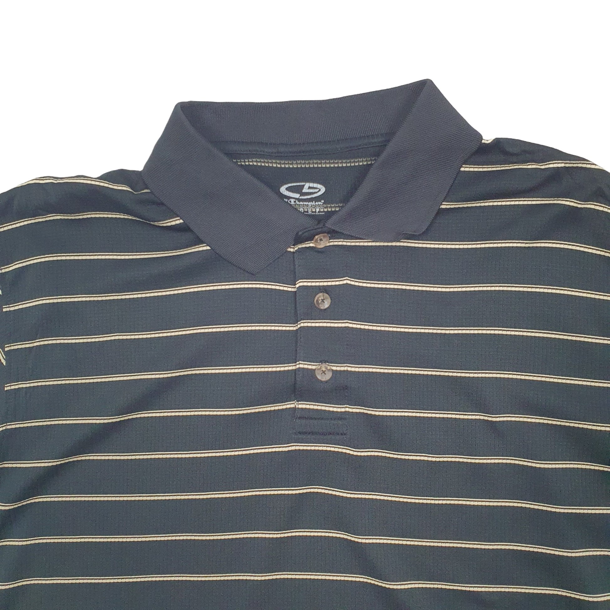 Champion Short Sleeve Polyester Polo Shirt Black