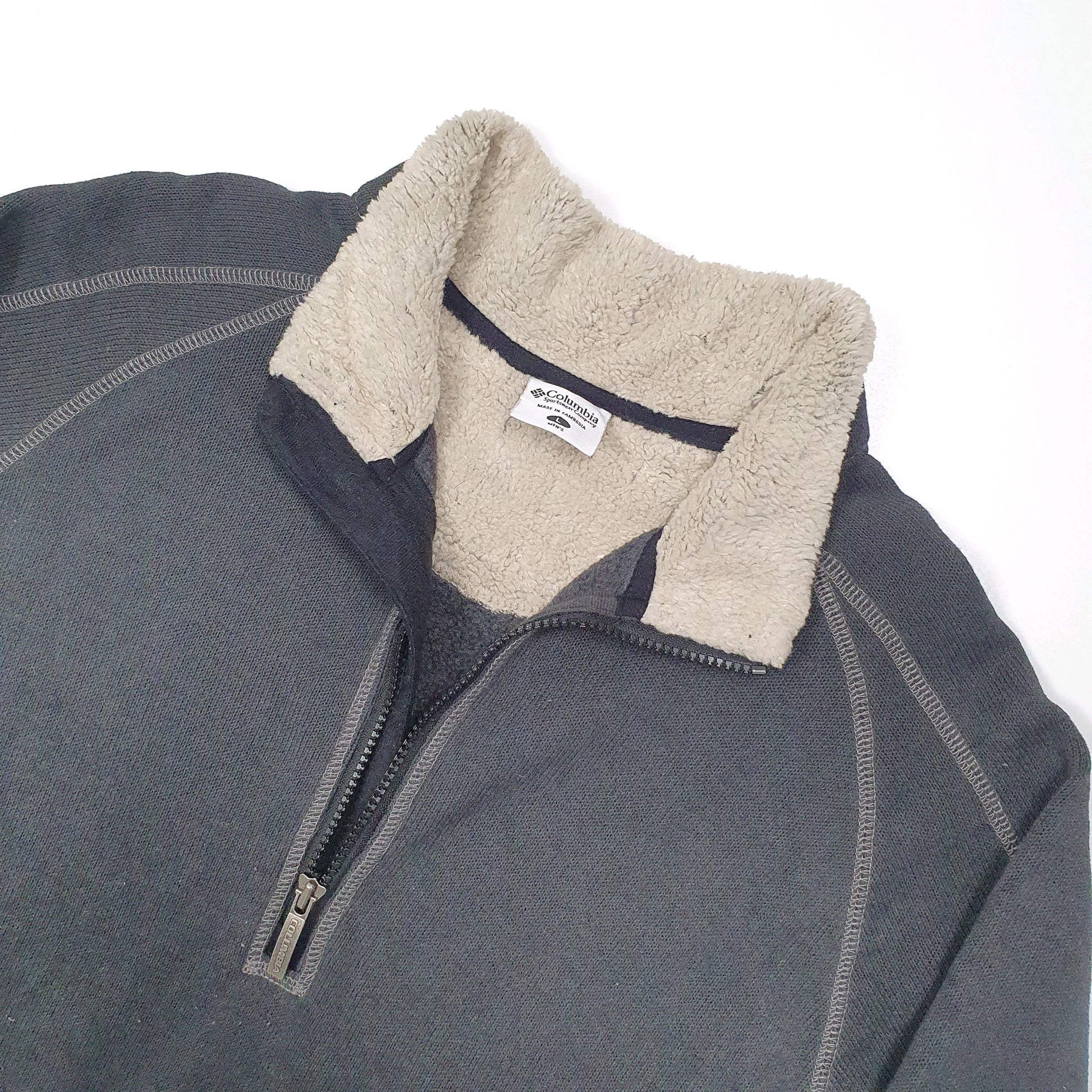 Columbia Sportswear Sherpa Quarter Zip L Grey