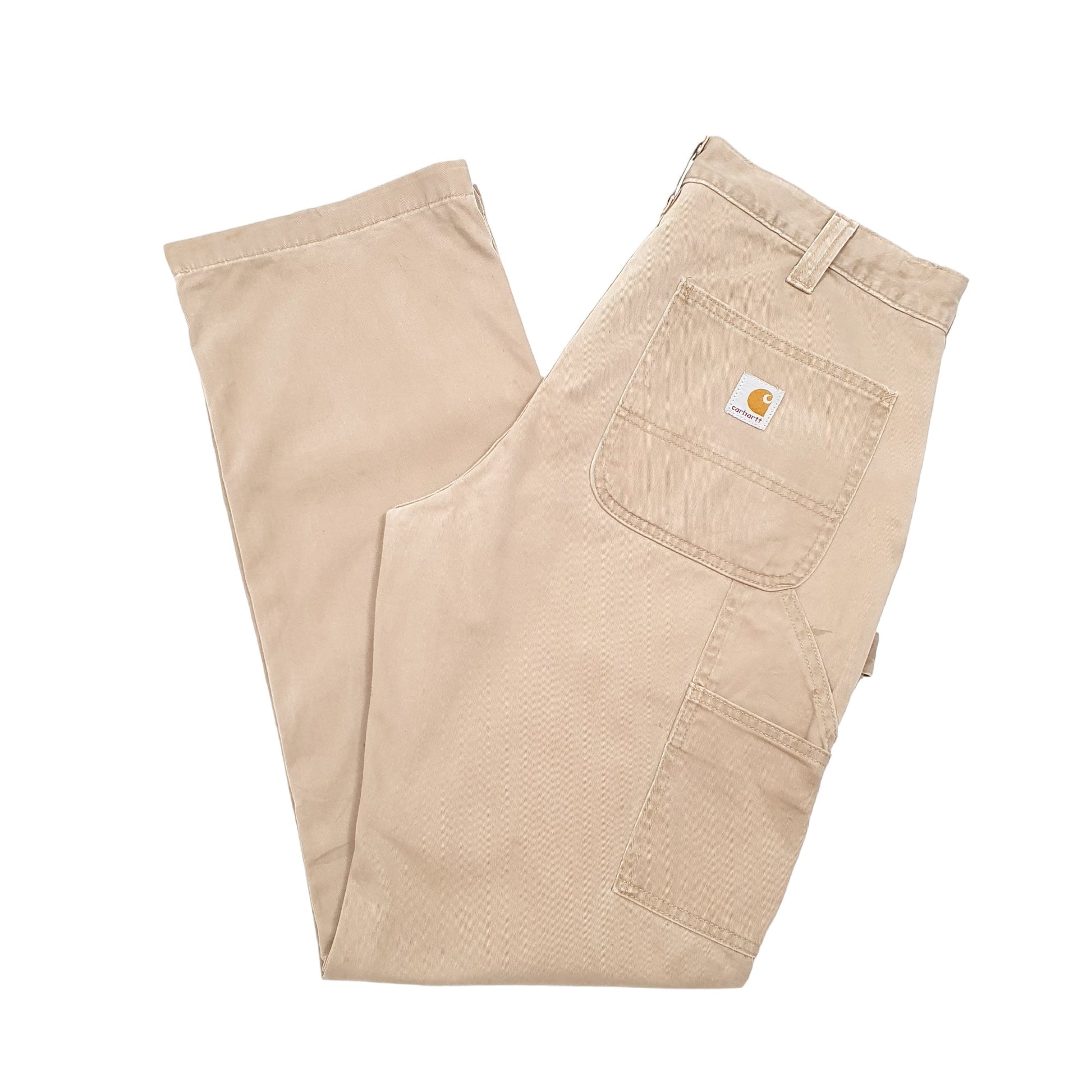 Mens Beige Carhartt  Carpenter Trousers