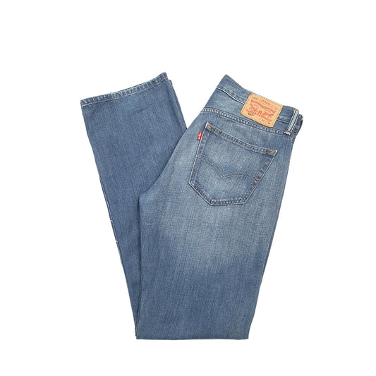 Levis 527 Bootcut Fit Jeans W34 L34 Blue