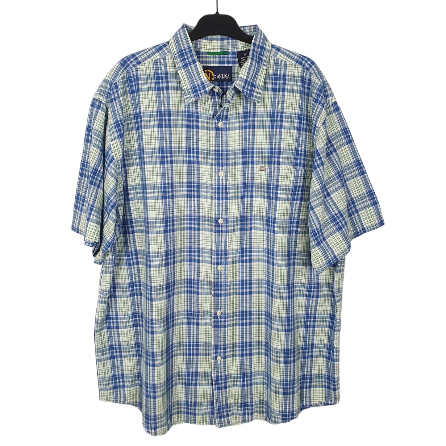 Mens Blue Nautica  Short Sleeve Shirt