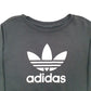 Mens Black Adidas Originals Spellout Crewneck Jumper