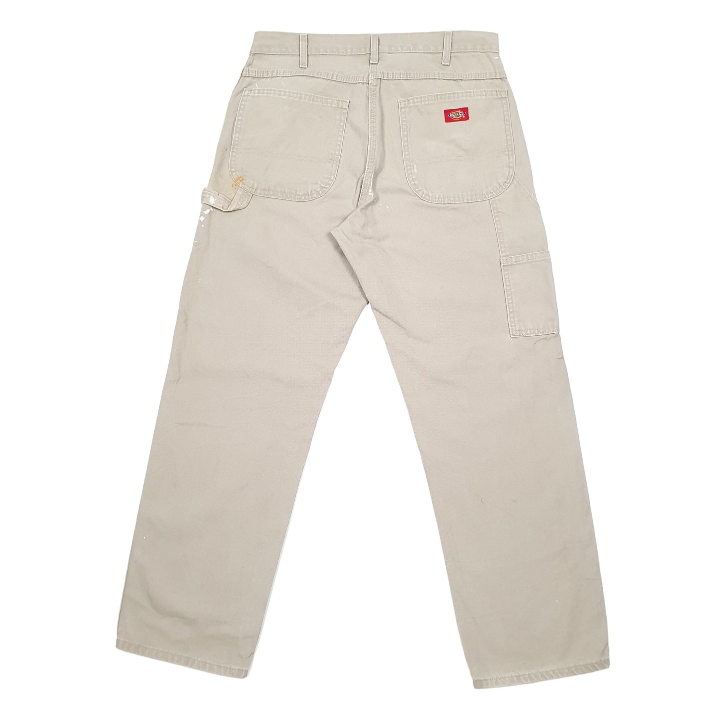 Mens Beige Dickies  Carpenter Trousers