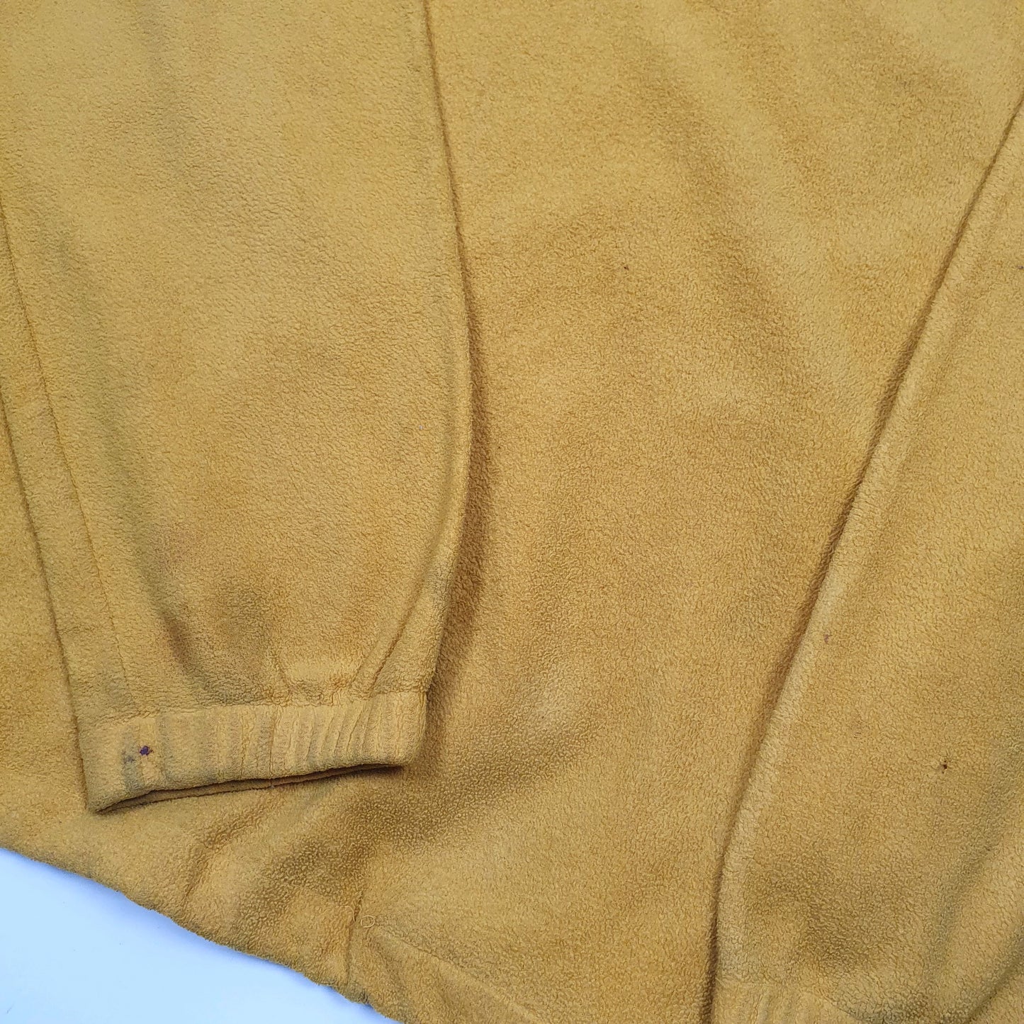 Guess Spellout Quarter Zip Fleece L Yellow