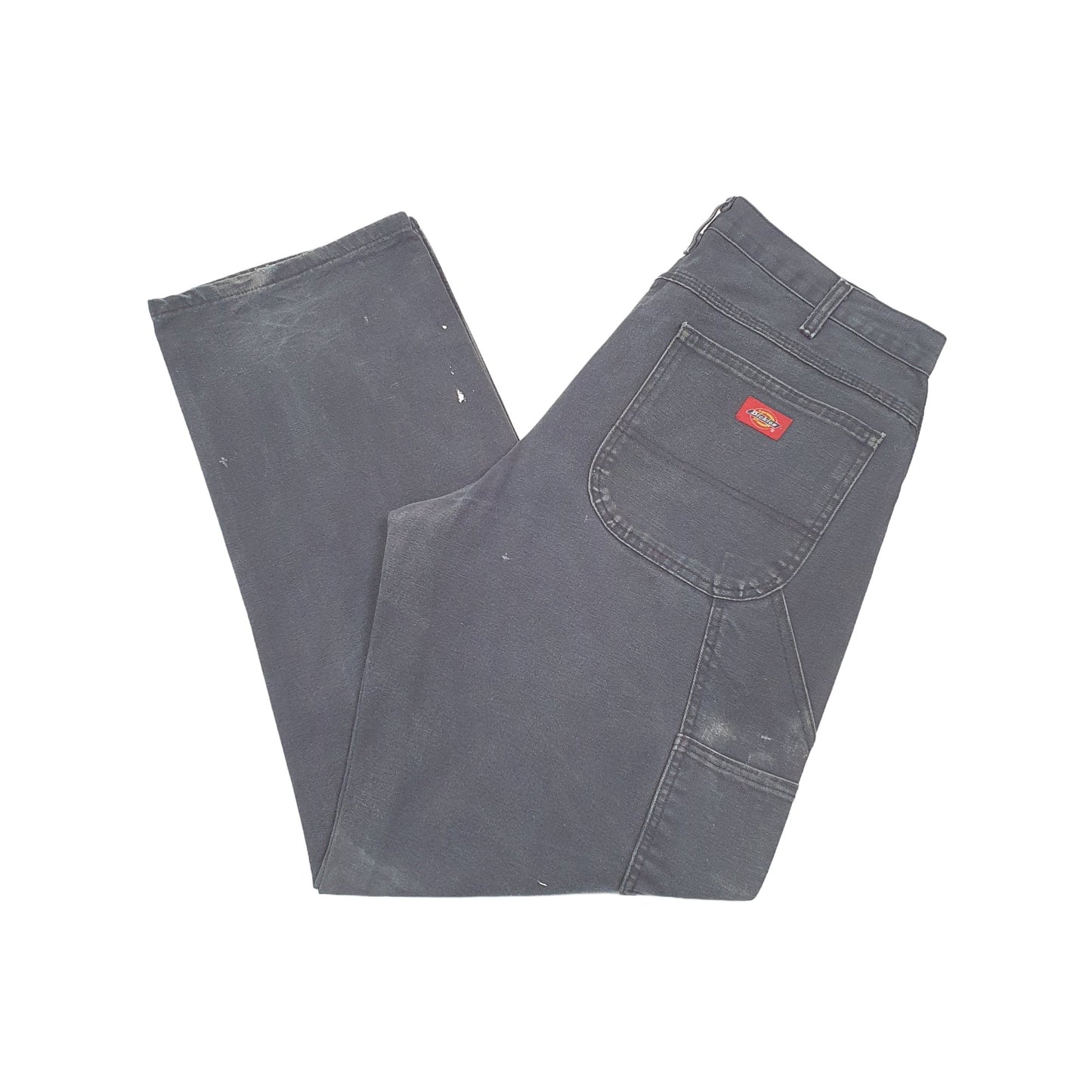 Mens Dickies Black Carpenter Trousers W34 L31 Black