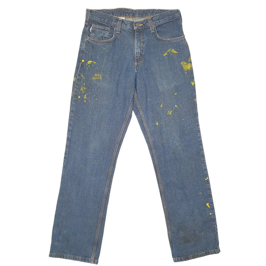 Mens Blue Carhartt Relaxed Casual JeansW32 L34