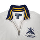 Mens White Polo Ralph Lauren Cricket Club Vintage Quarter Zip Jumper