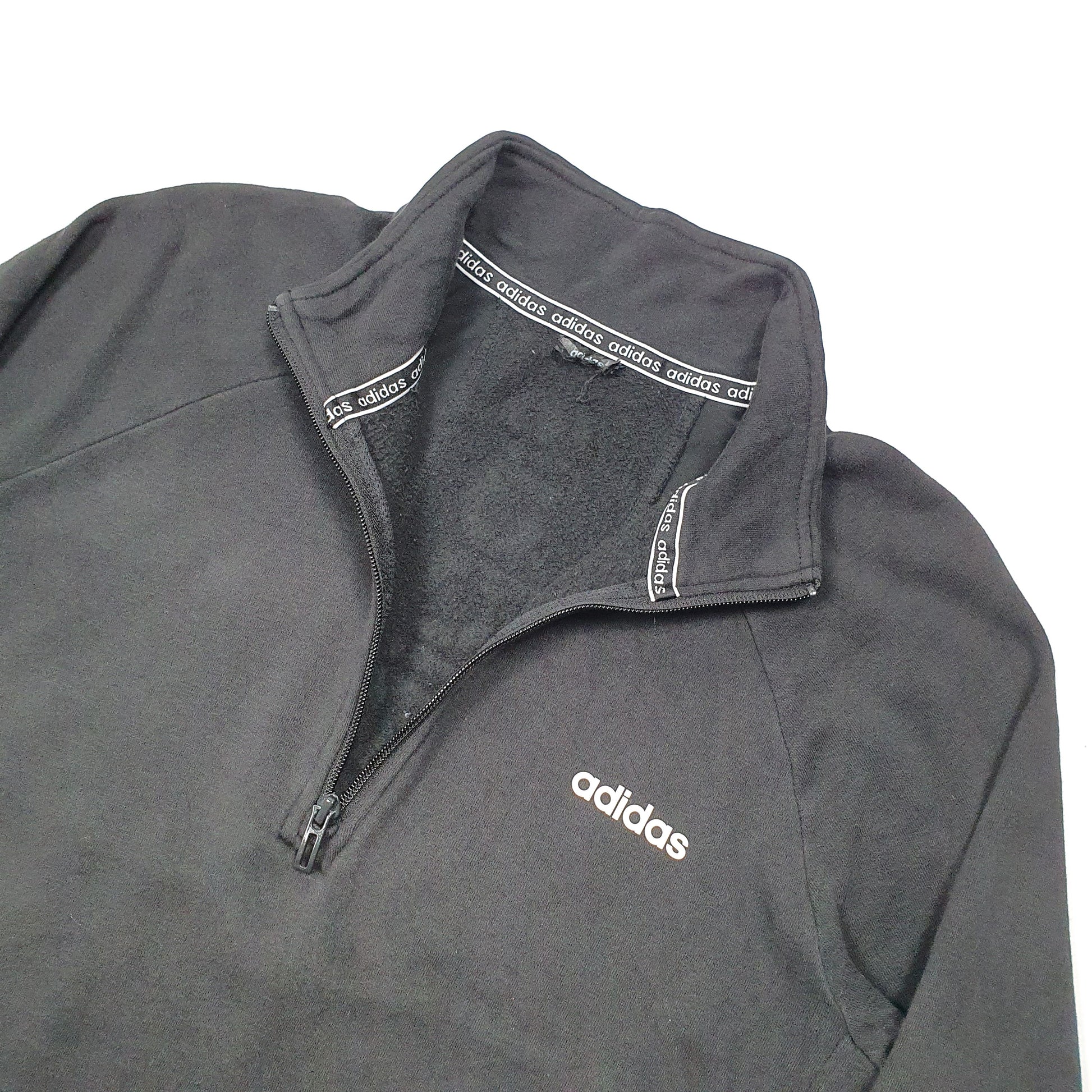 Adidas Spellout Quarter Zip M Black