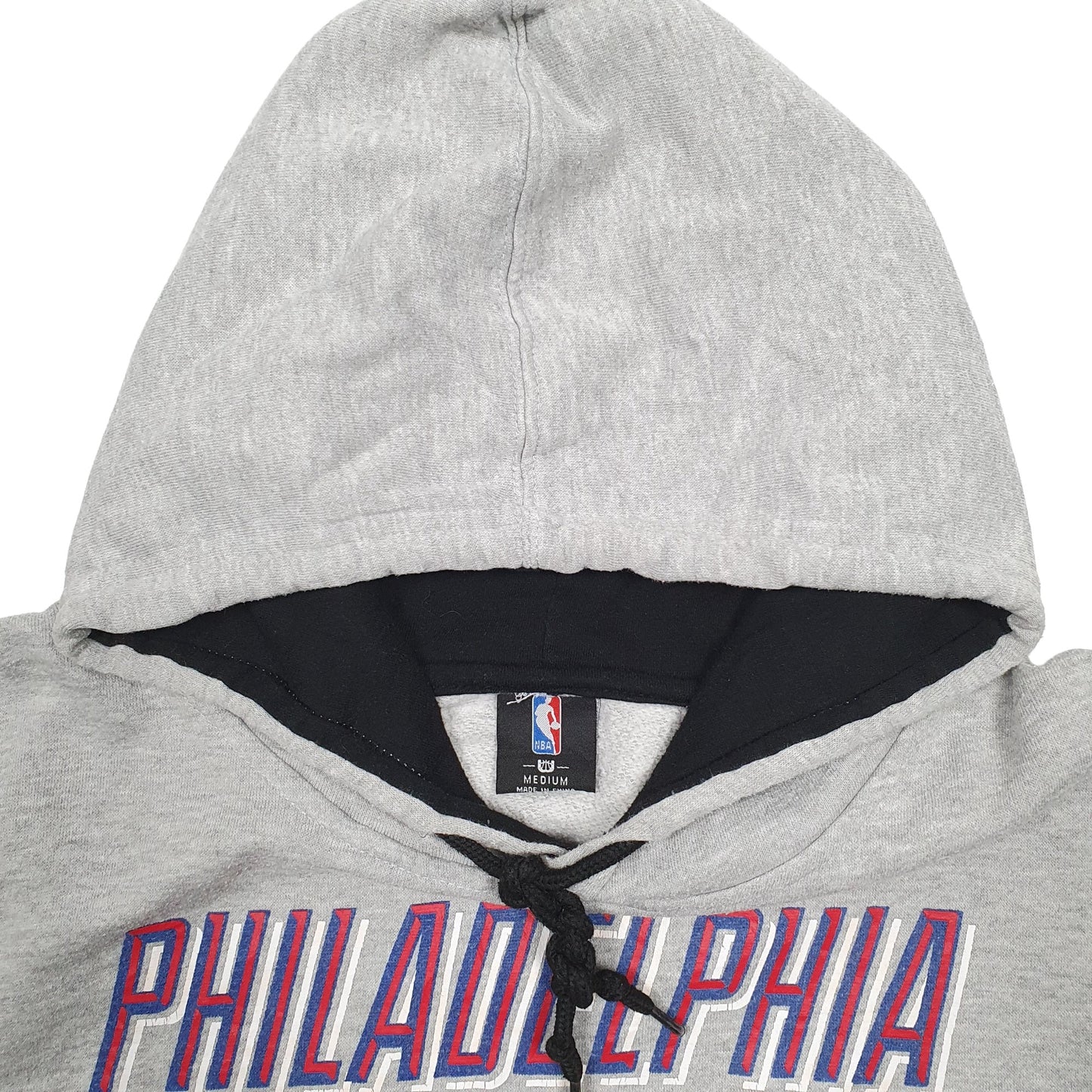 Mens Grey NBA Philadelphia 76ers Basketball Hoodie Jumper
