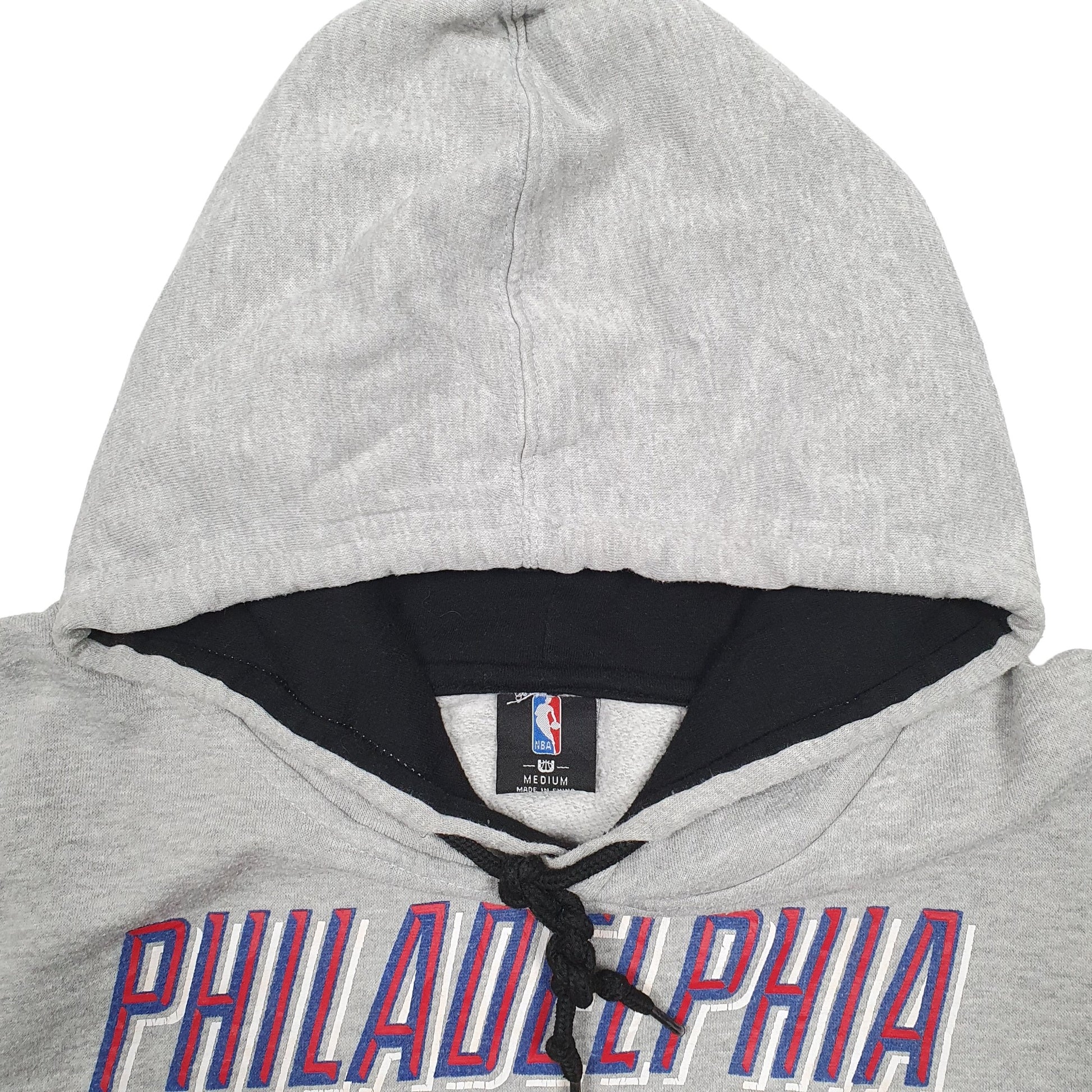Mens Grey NBA Philadelphia 76ers Basketball Hoodie Jumper