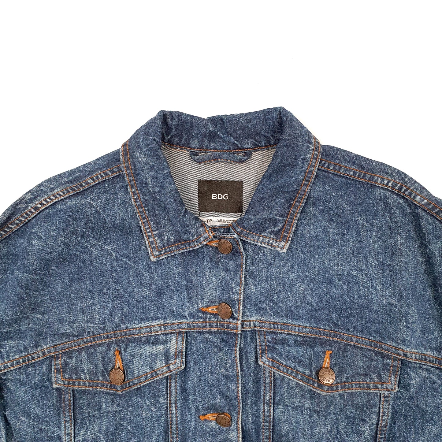 Mens Blue BDG Trucker Denim Jacket Coat