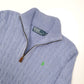 Polo Ralph Lauren Cable Knit Quarter Zip S Lilac