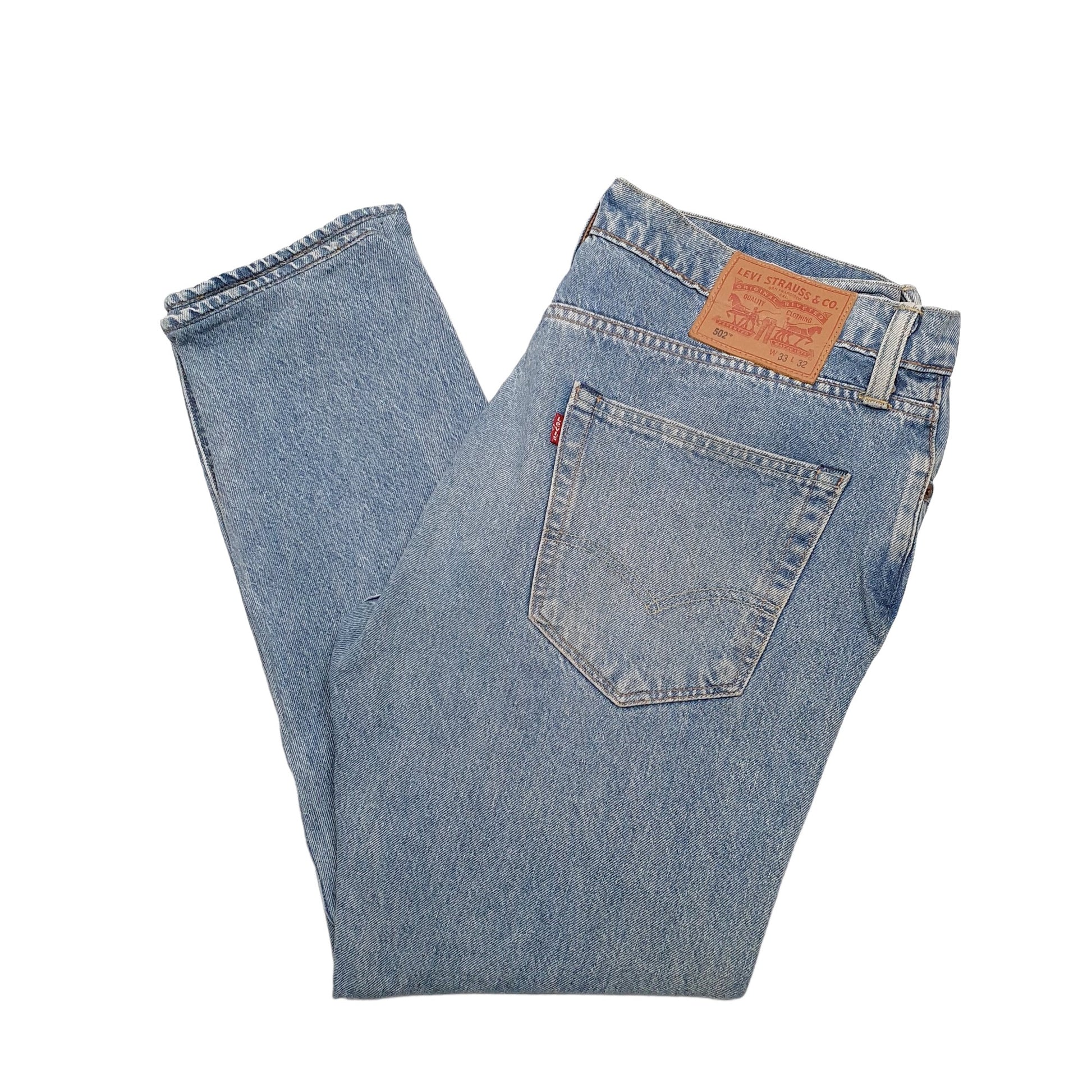 Mens Blue Levis  502 JeansW35 L27