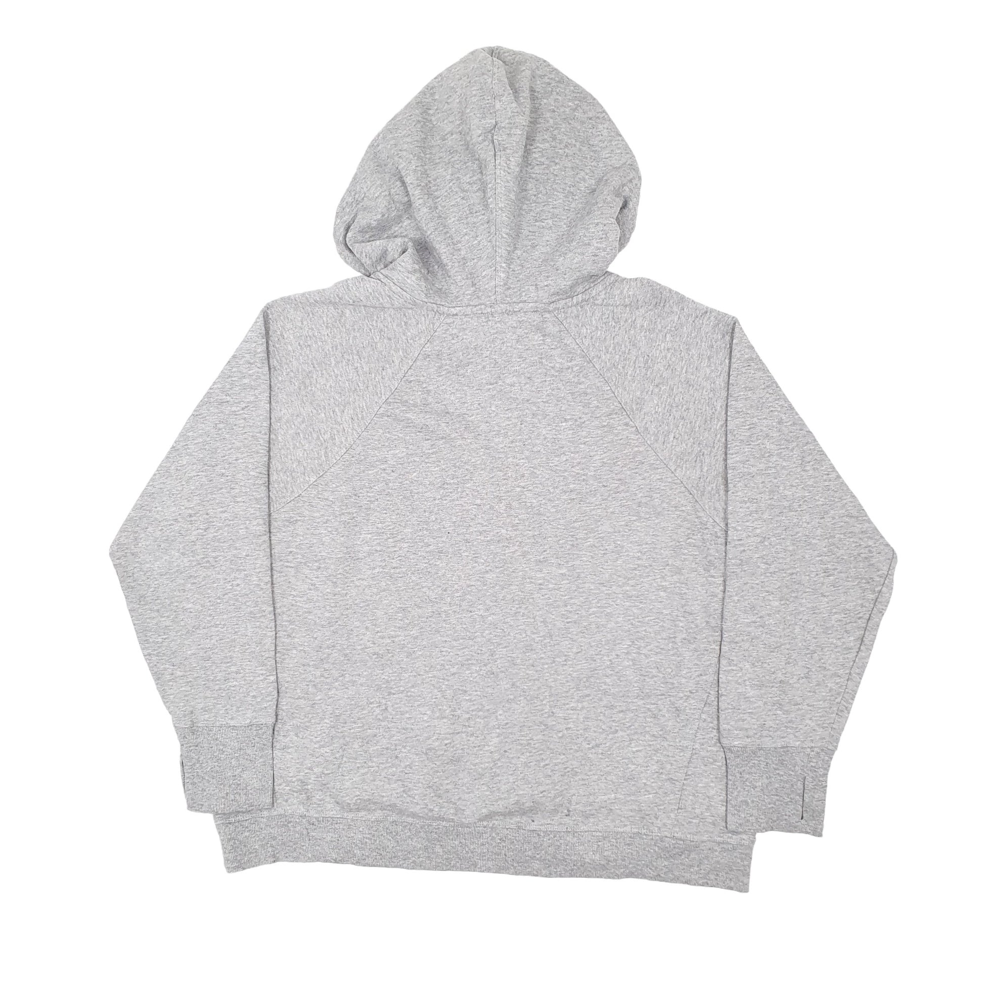 Womens Grey Calvin Klein Performance Spellout Hoodie Jumper