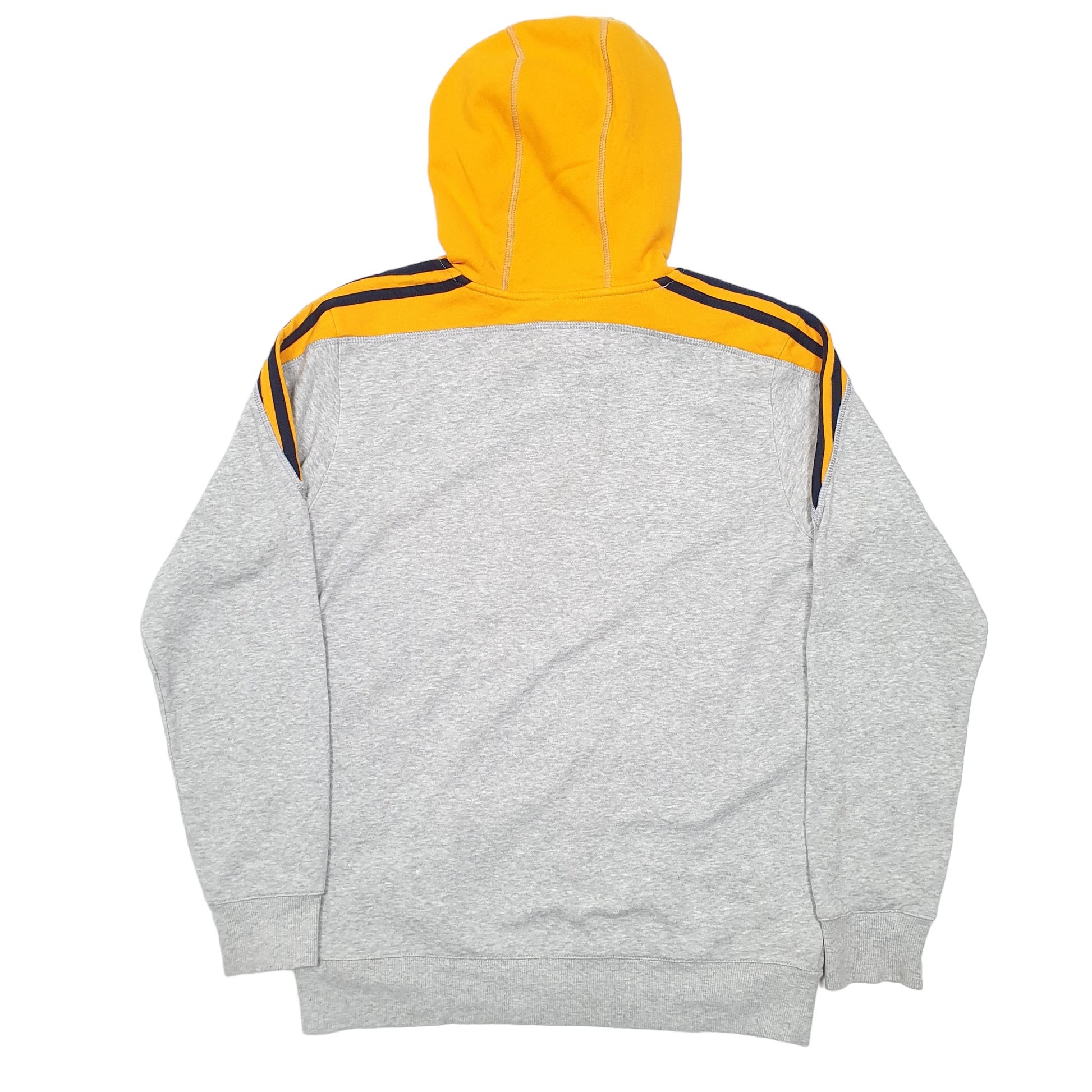 Mens Grey Adidas Soccer Hoodie Jumper