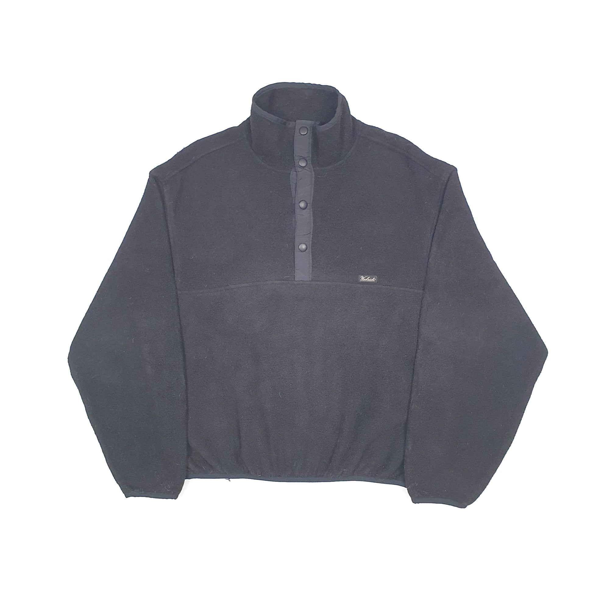 Woolrich 2000's Quarter Zip Fleece M Black