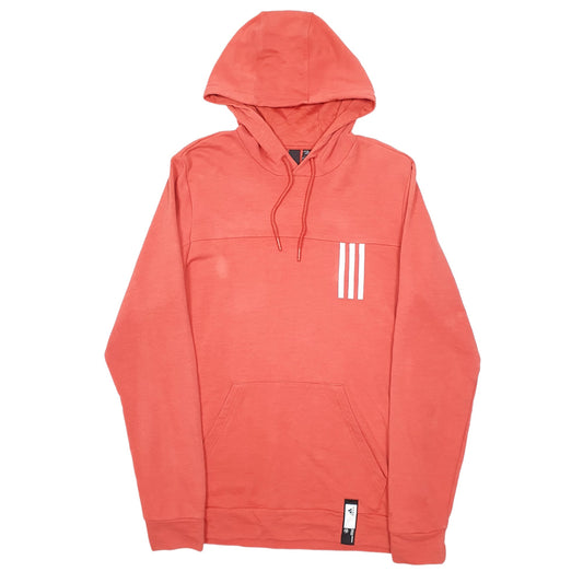 Mens Pink Adidas Hoodie Jumper