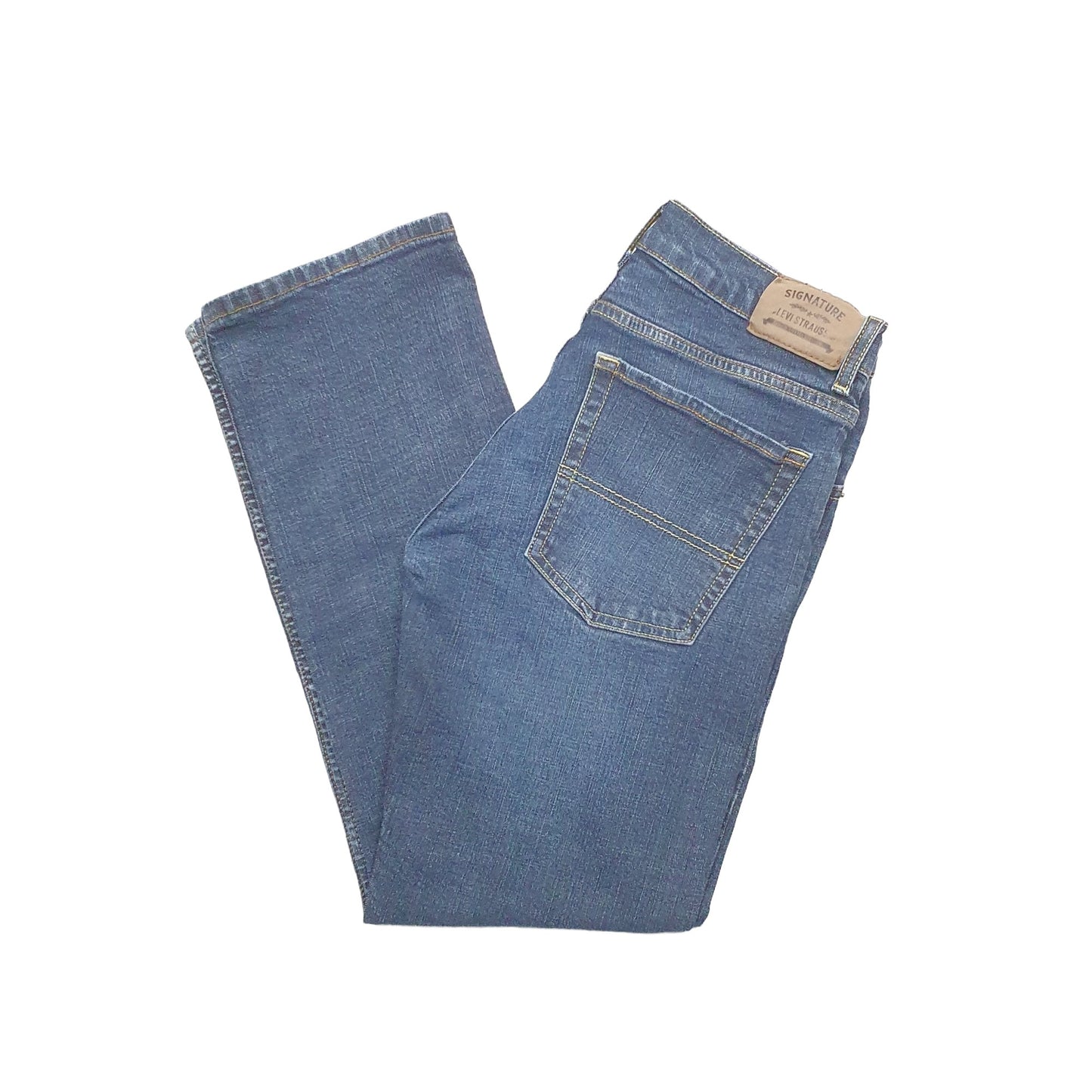 Levis Straight Slim Fit Jeans UK10/12 Blue